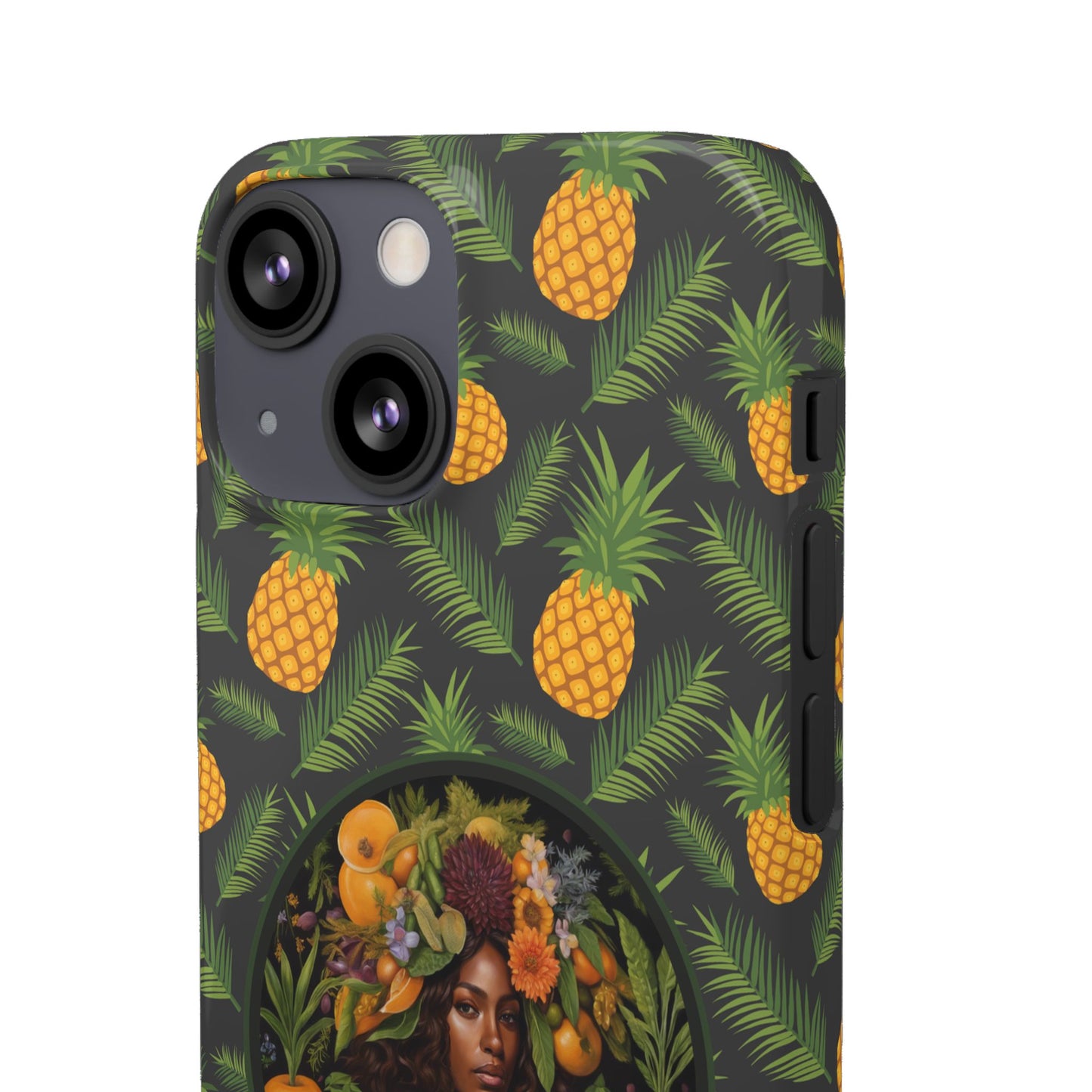 Organically Me A Pineapple Plant Garden Snap Case with Black Woman