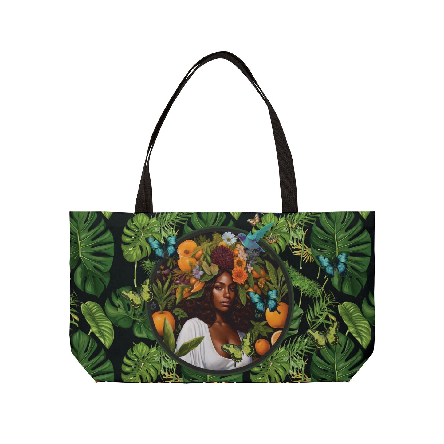 100% Organic A Fern Nadia Monstera Plant Garden Weekender Tote Bag