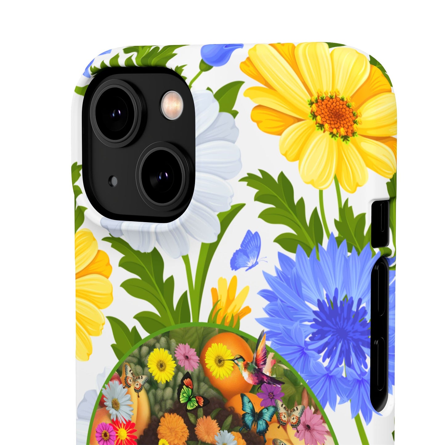 100% Organic Purple Plant Garden Snap Phone Case with Black Woman, for iPhone and Android