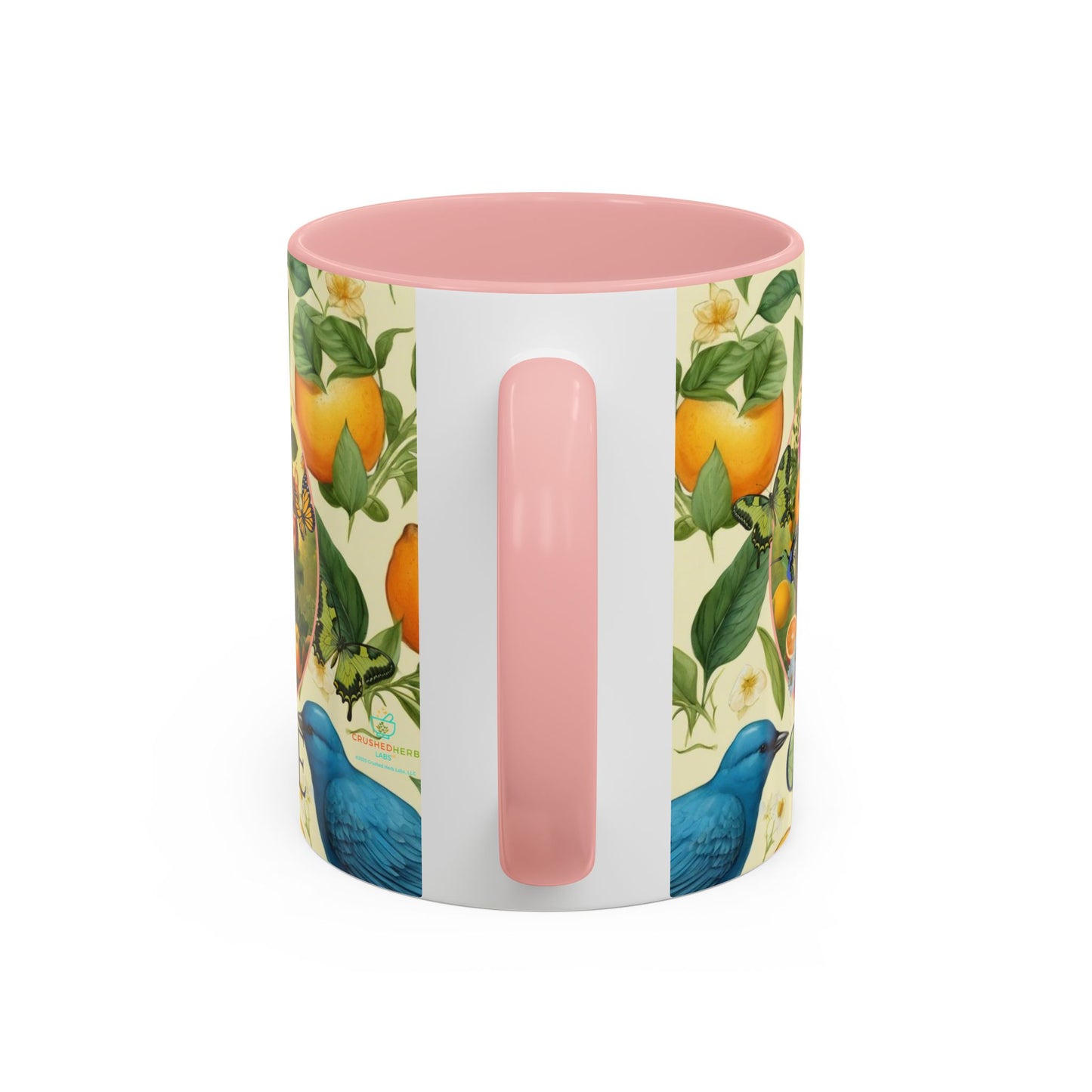 Organically Me A Lemon Bluebird Leda Plant Garden Vegan Ceramic Plant Mug with Black woman (11oz) 8 Color Combos