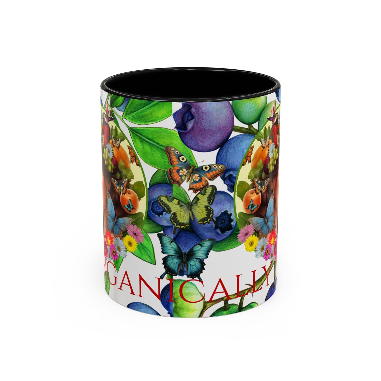 Organically Me Blueberry Bella Plant2 Garden Vegan Ceramic Plant Mug with (11oz) 8 Color Combos