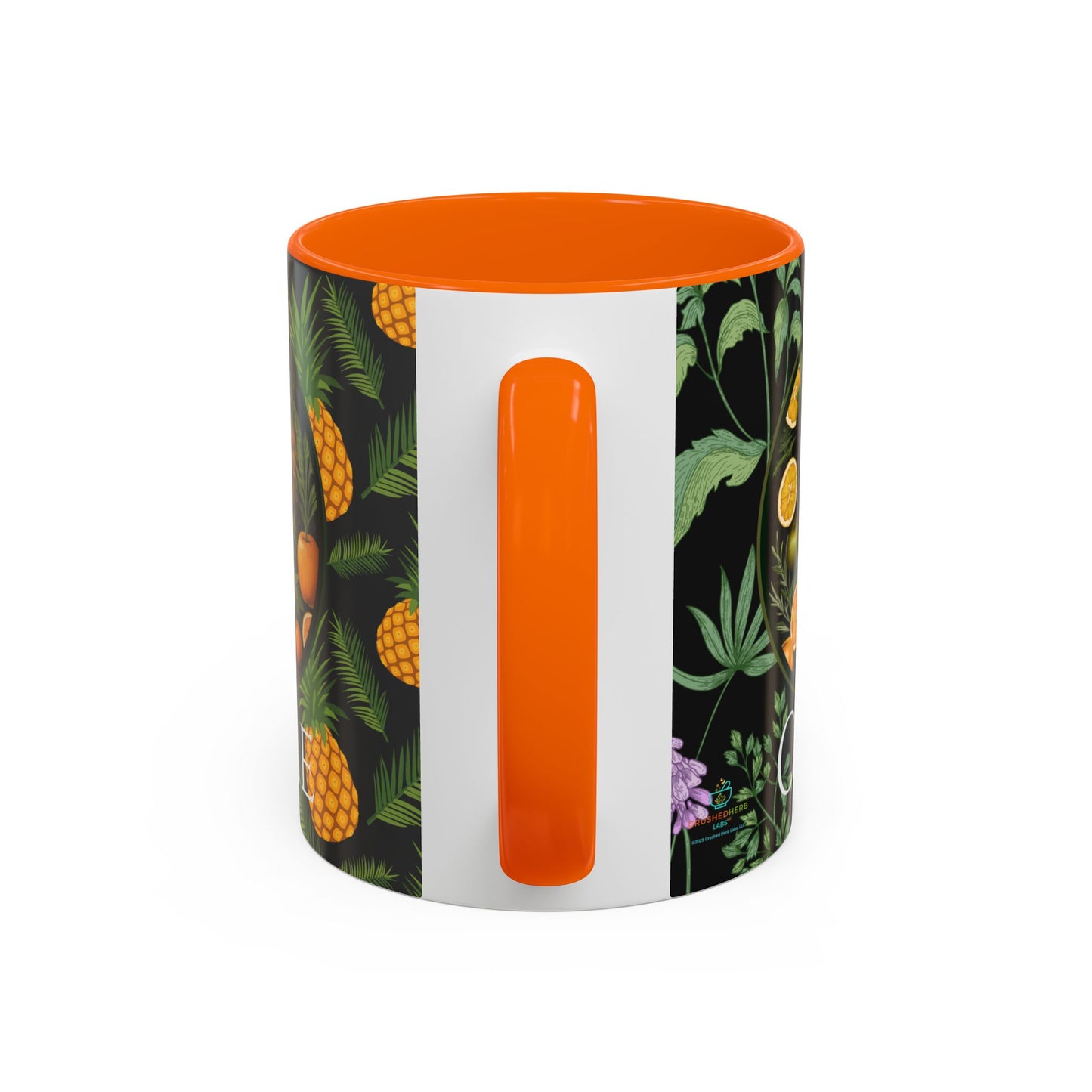 Organically Me A Pineapple Plant Garden Vegan Ceramic Plant Mug with Black woman (11oz)