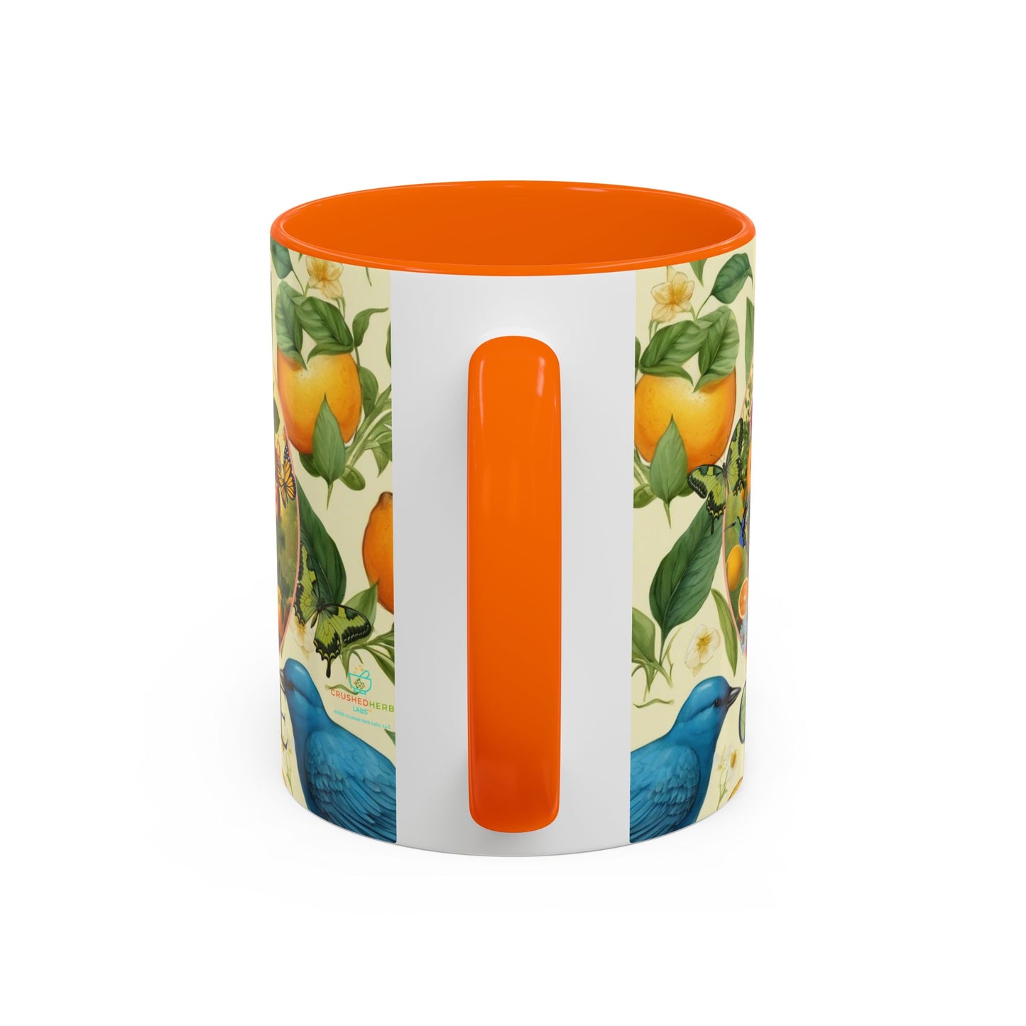 Organically Me A Lemon Bluebird Leda Plant Garden Vegan Ceramic Plant Mug with Black woman (11oz) 8 Color Combos