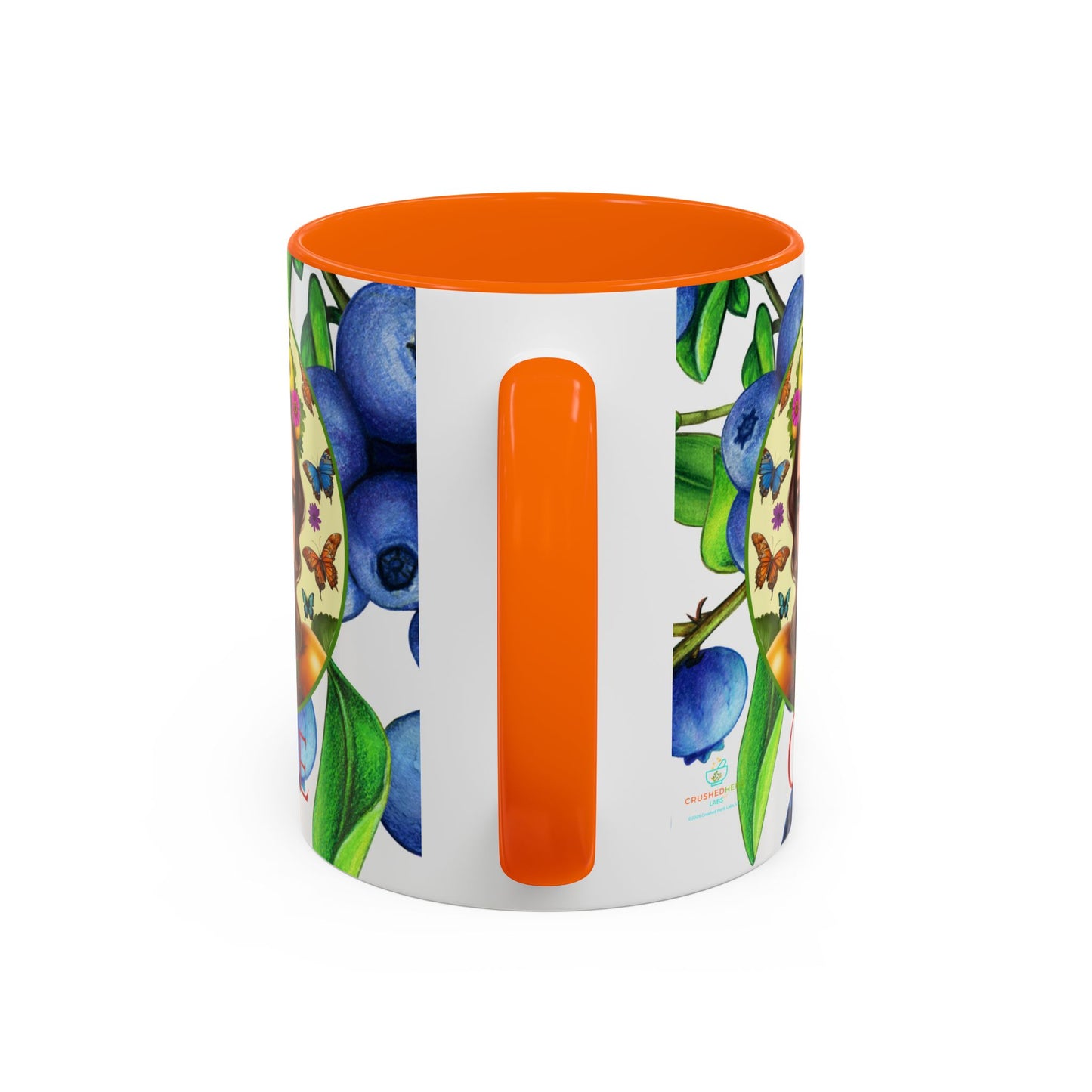 Organically Me Blueberry Bella Plant2 Garden Vegan Ceramic Plant Mug with (11oz) 8 Color Combos