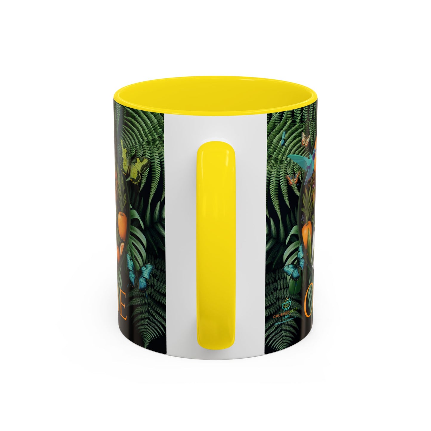100% Organic A Fern Monstera Plant Garden Vegan Ceramic Plant Mug with Black woman (11oz) 8 Color Combos
