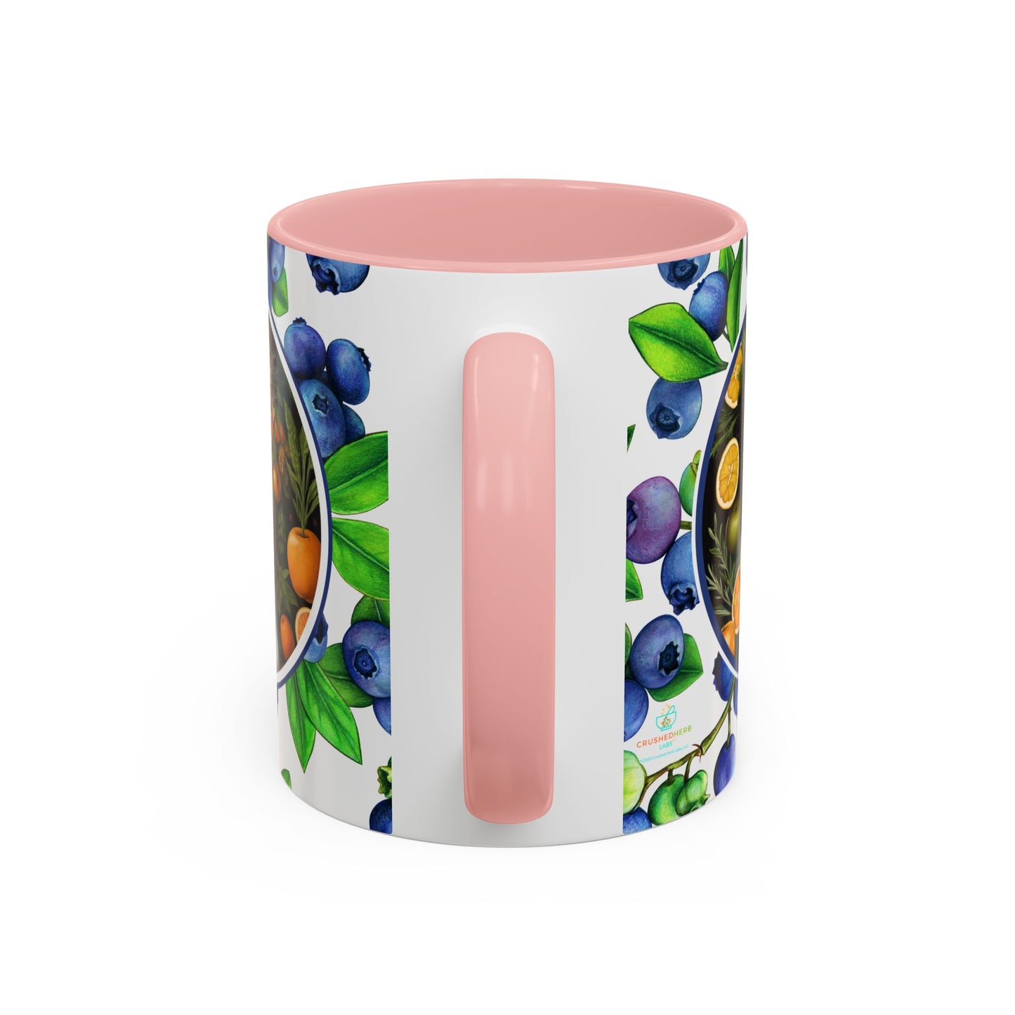 Organically Me Blueberry Plant Garden Vegan Ceramic Plant Mug with Black woman (11oz) 8 Color Combos