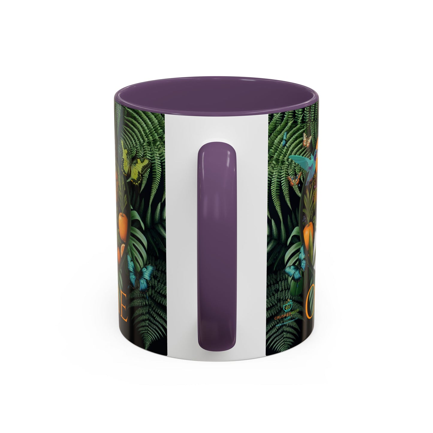 100% Organic A Fern Monstera Plant Garden Vegan Ceramic Plant Mug with Black woman (11oz) 8 Color Combos