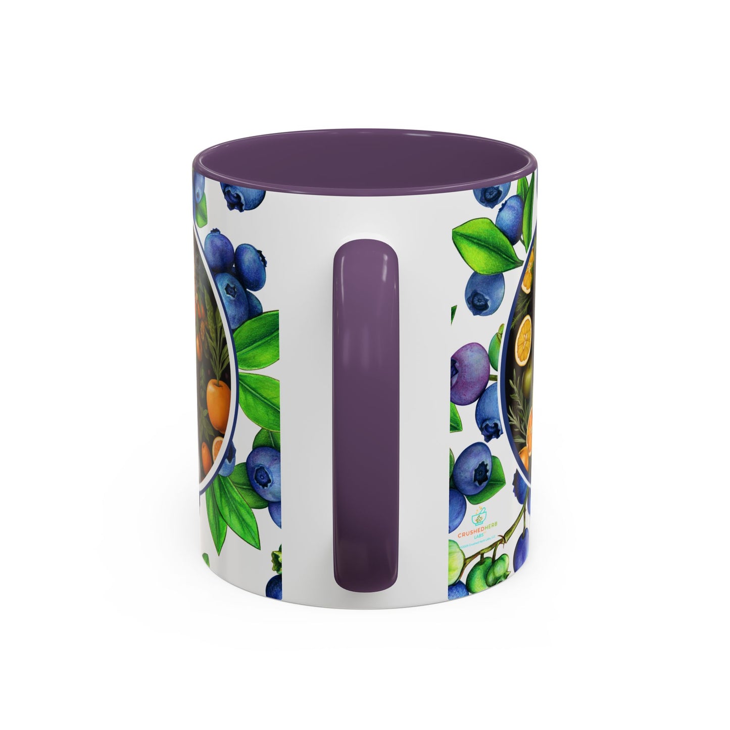 Organically Me Blueberry Plant Garden Vegan Ceramic Plant Mug with Black woman (11oz) 8 Color Combos