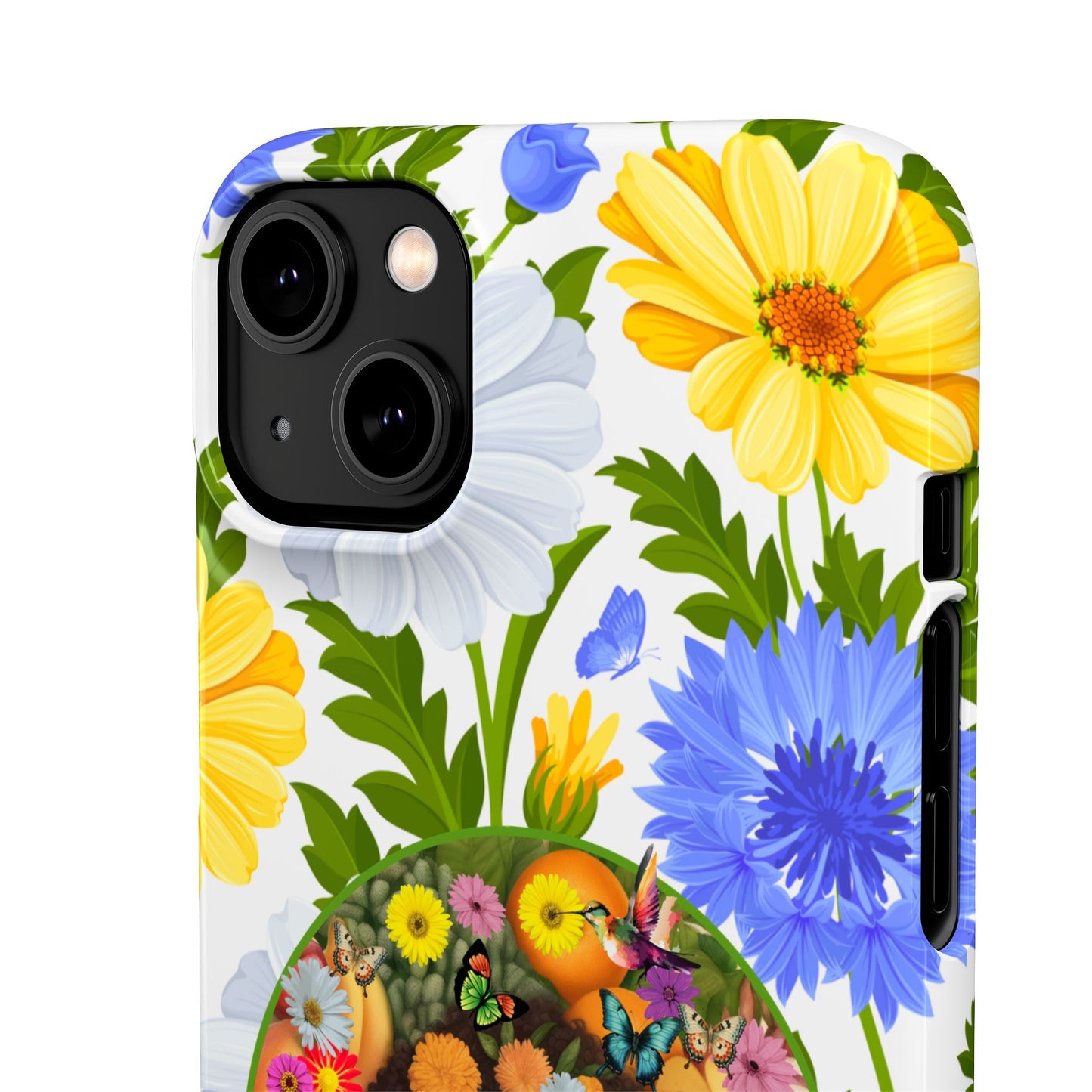100% Organic Purple Plant Garden Snap Phone Case with Black Woman, for iPhone and Android