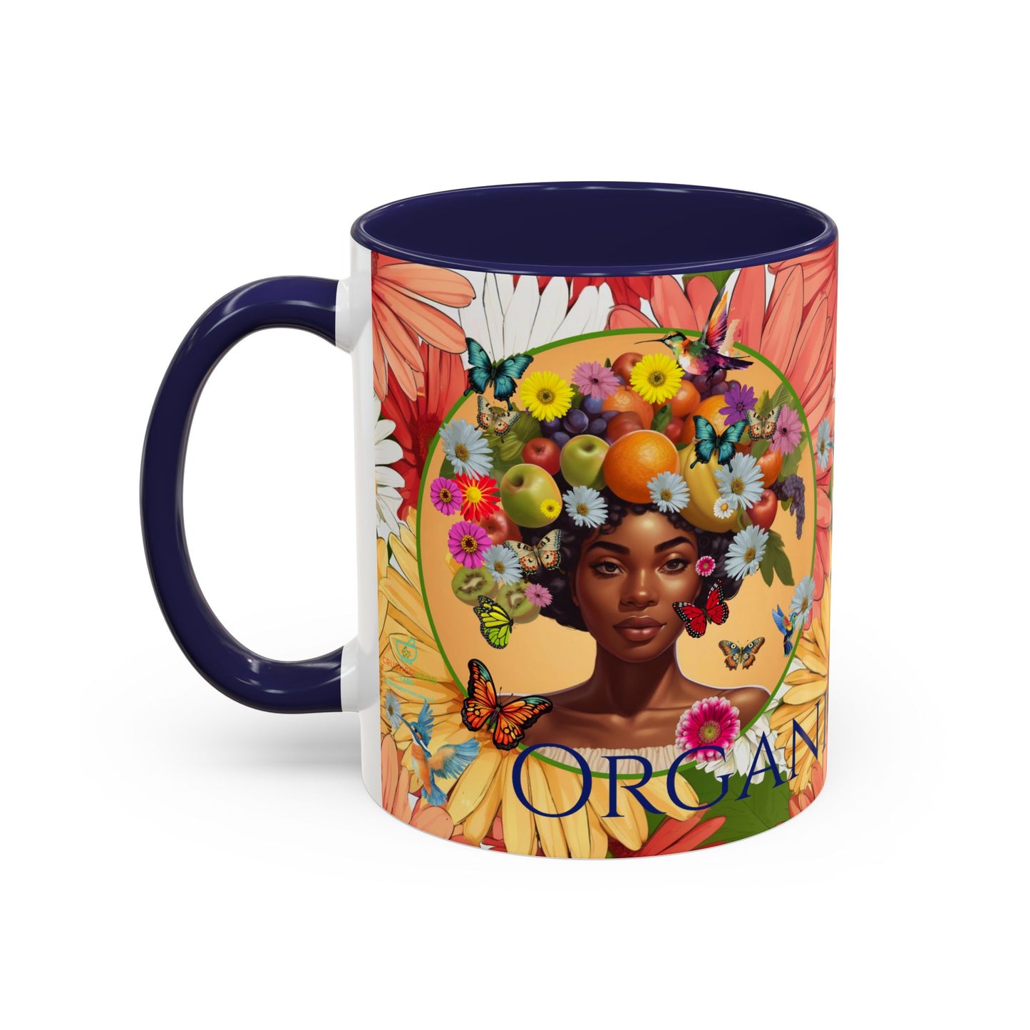 Organically Me Gerber Joy3 Plant Garden Vegan Ceramic Plant Mug with Woman (11oz) 8 Color Combos