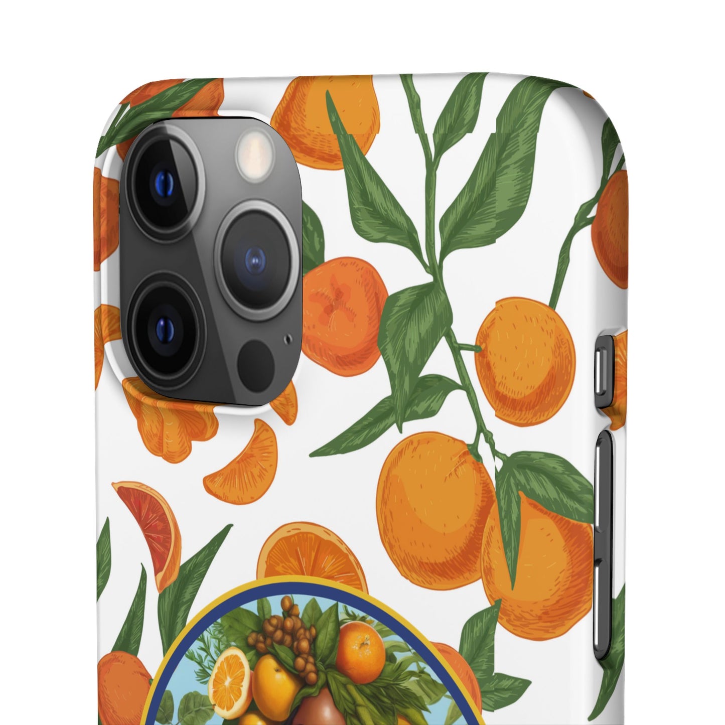 100% Organic Orange Plant Garden Snap Phone Case with Black Woman, Veggie Chic for Androids and iPhone models