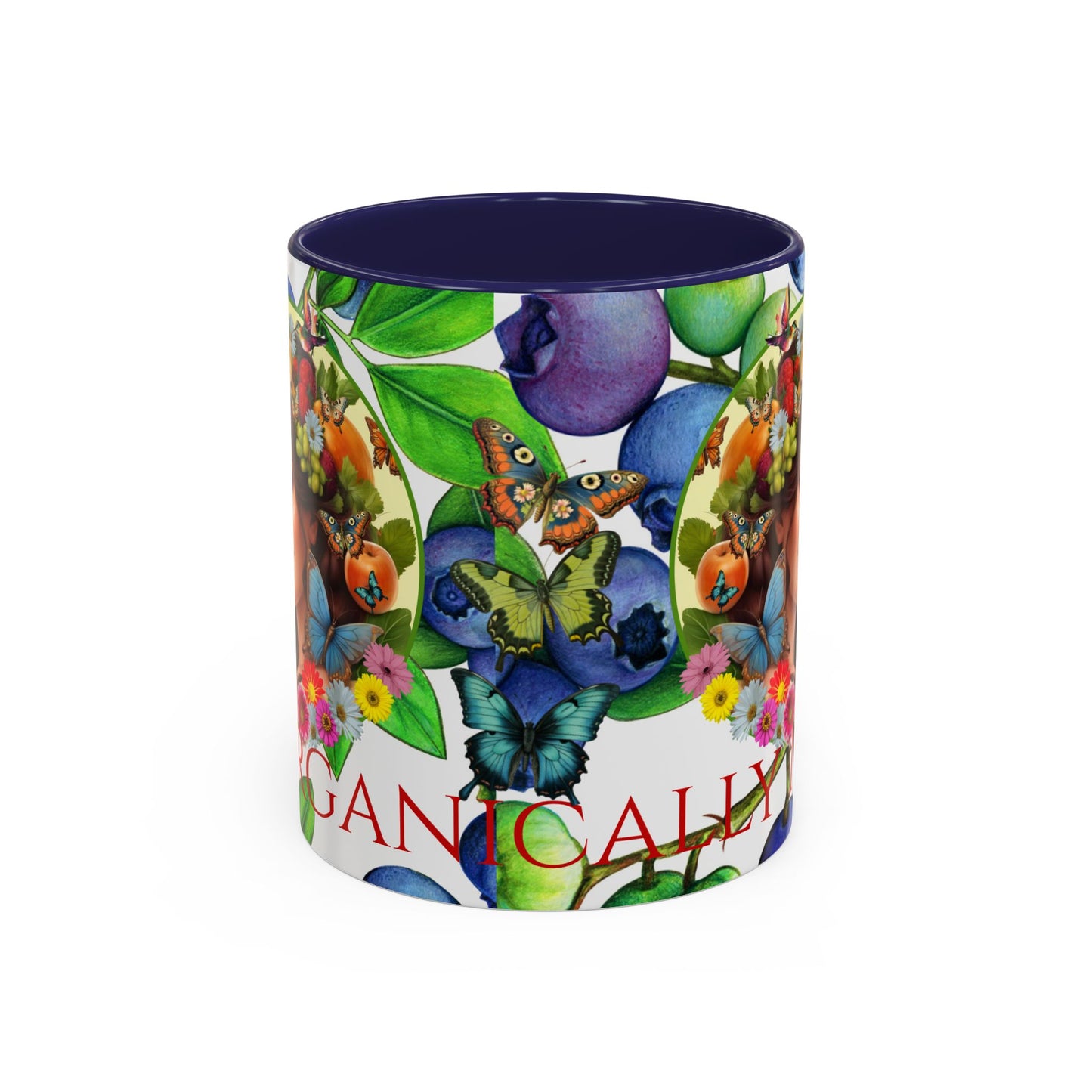 Organically Me Blueberry Bella Plant2 Garden Vegan Ceramic Plant Mug with (11oz) 8 Color Combos