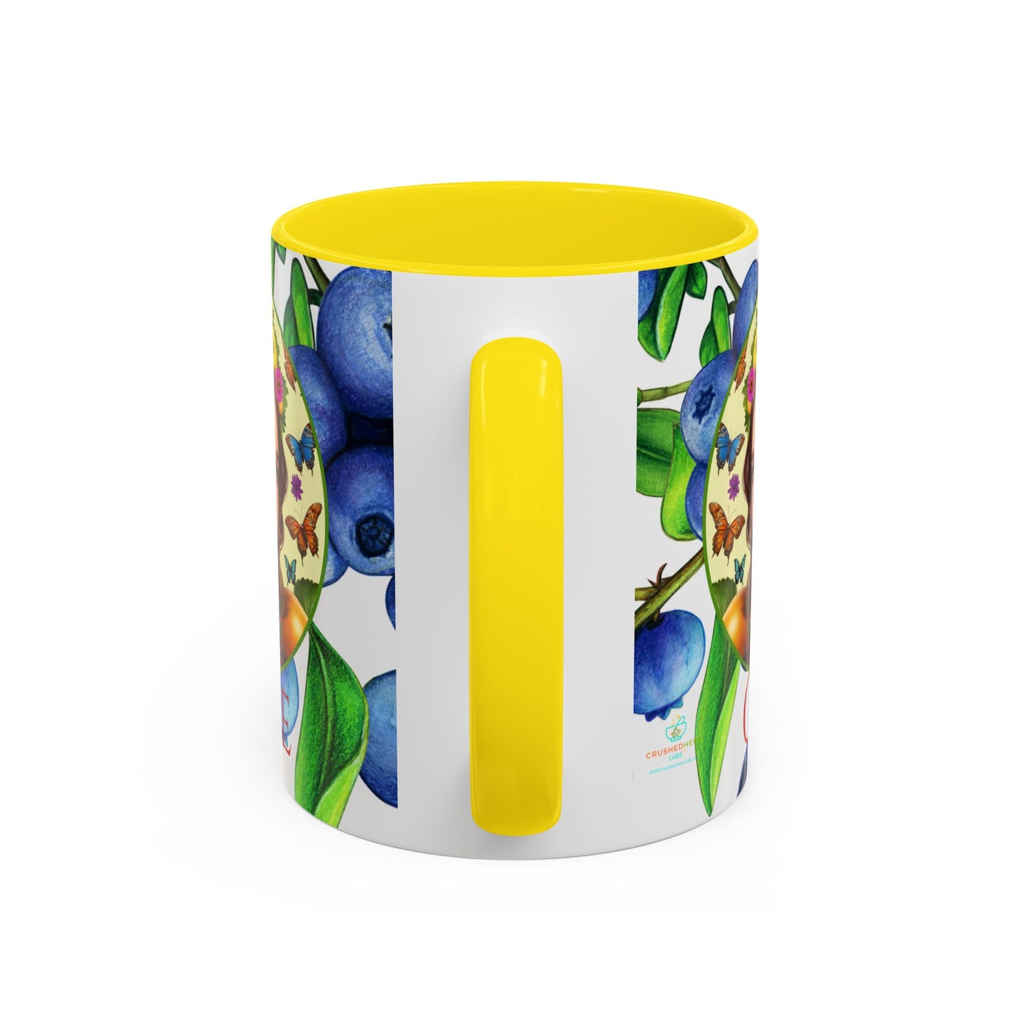 Organically Me Blueberry Bella Plant2 Garden Vegan Ceramic Plant Mug with (11oz) 8 Color Combos