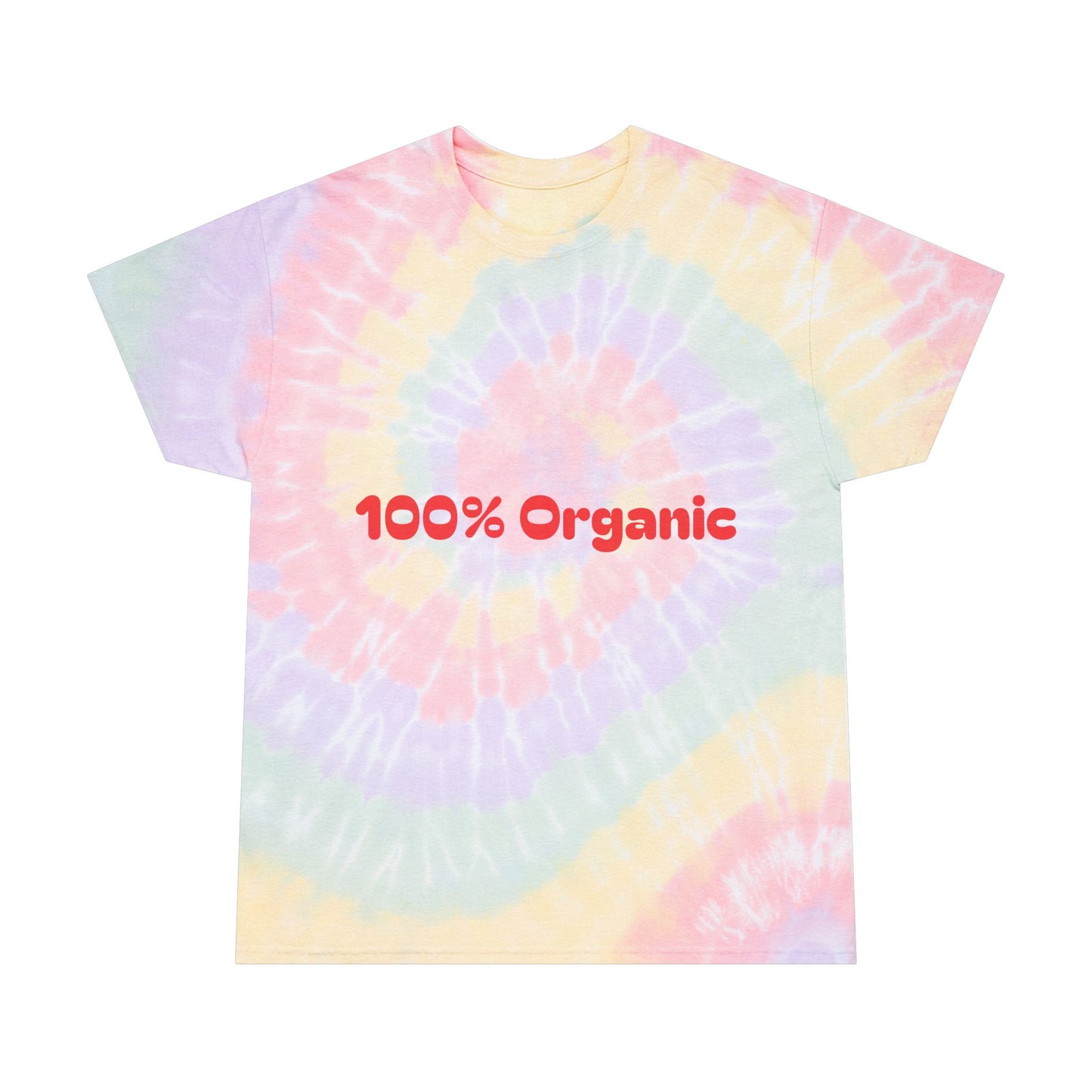 Spiral Tie-Dye 100% Organic Tee Boho Flower Child Artistic Design