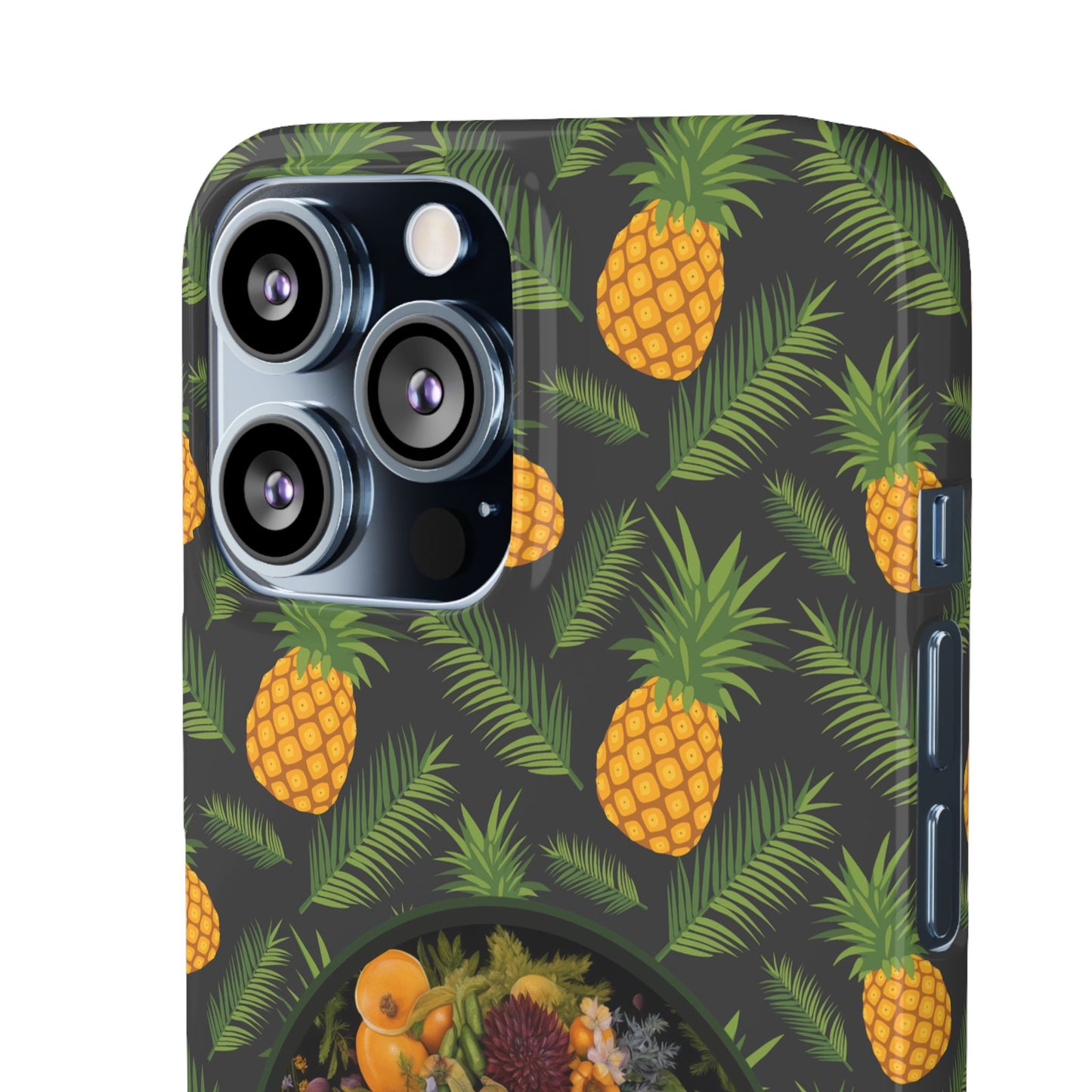 Organically Me A Pineapple Plant Garden Snap Case with Black Woman