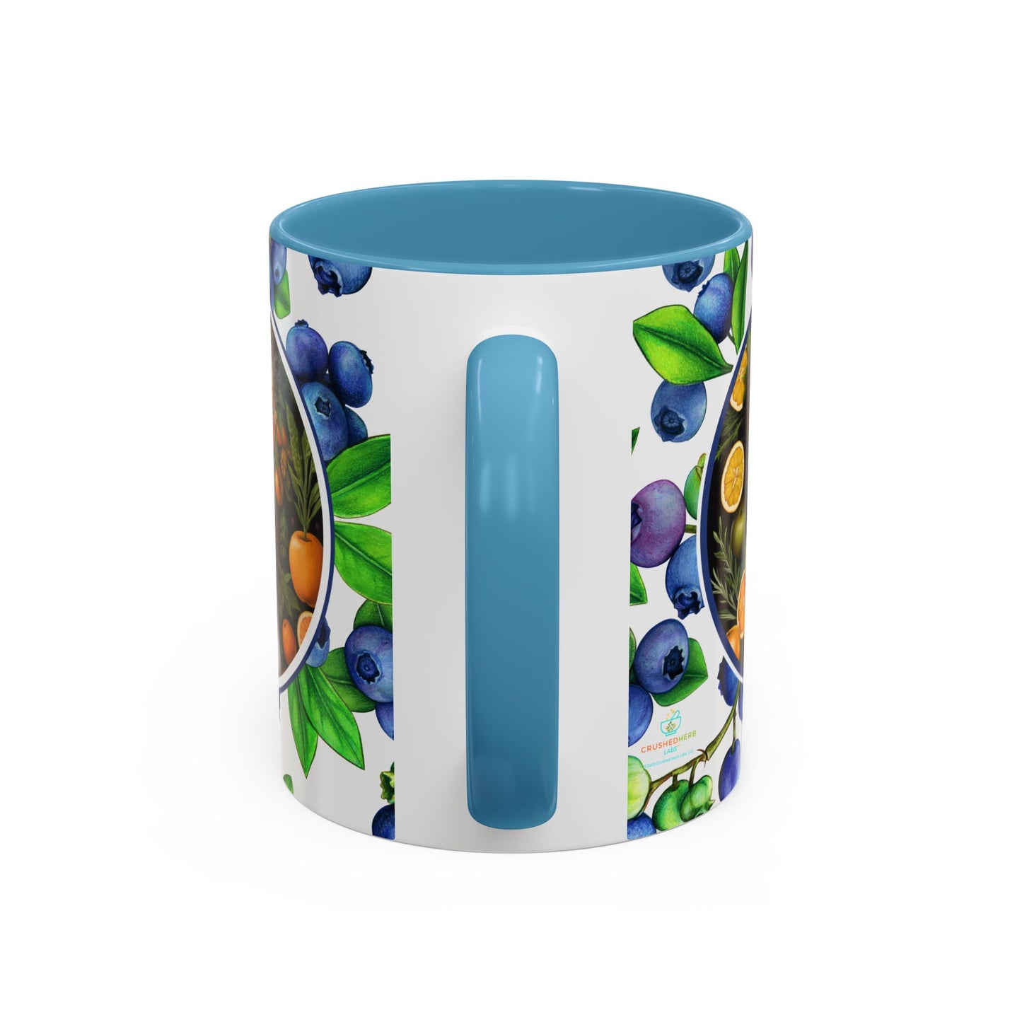 Organically Me Blueberry Plant Garden Vegan Ceramic Plant Mug with Black woman (11oz) 8 Color Combos