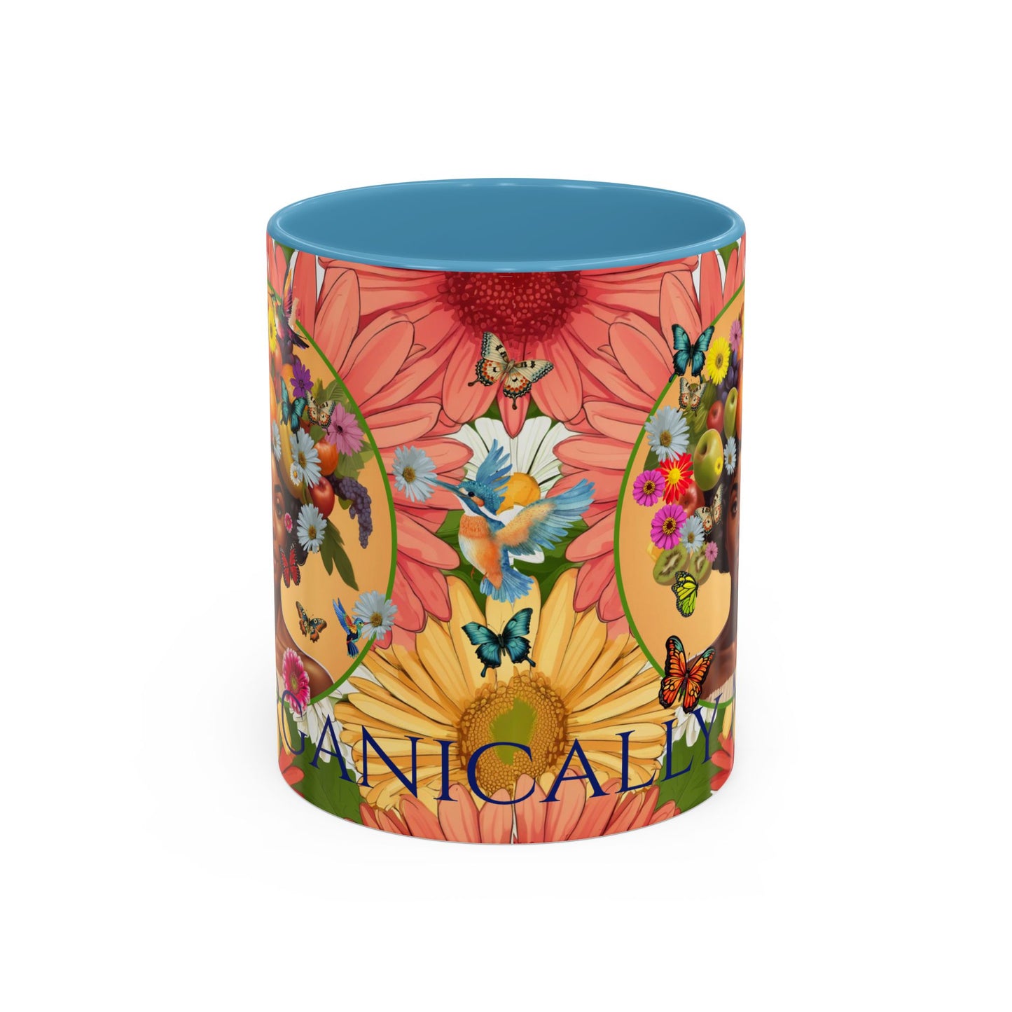 Organically Me Gerber Joy3 Plant Garden Vegan Ceramic Plant Mug with Woman (11oz) 8 Color Combos