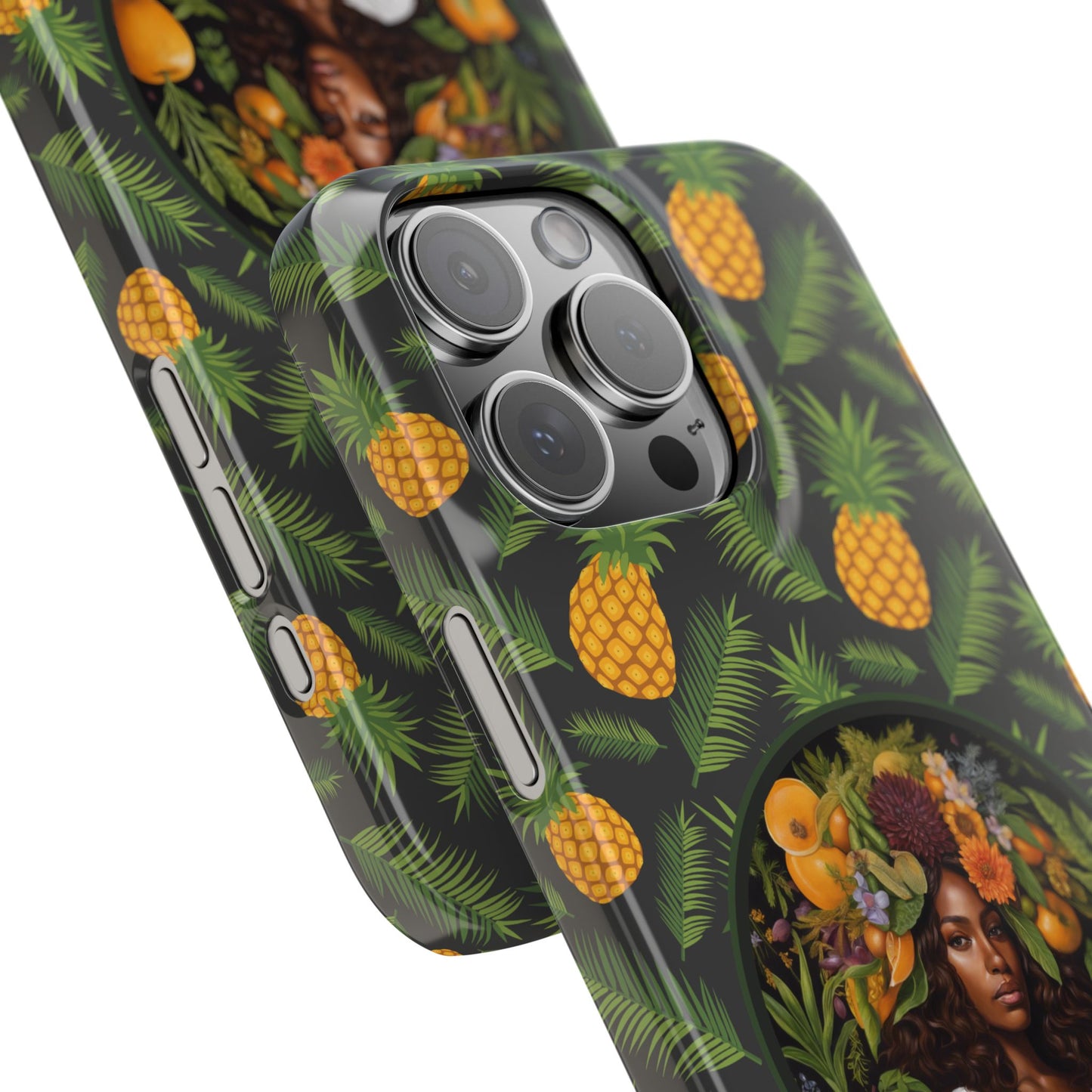 Organically Me A Pineapple Plant Garden Snap Case with Black Woman
