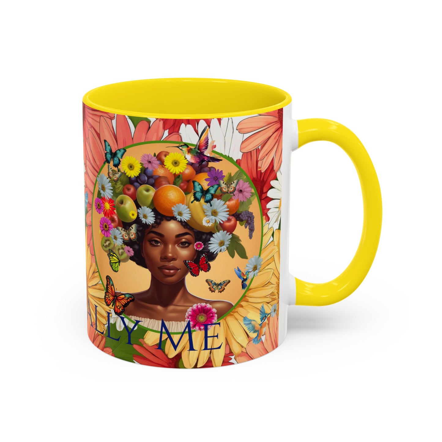 Organically Me Gerber Joy3 Plant Garden Vegan Ceramic Plant Mug with Woman (11oz) 8 Color Combos
