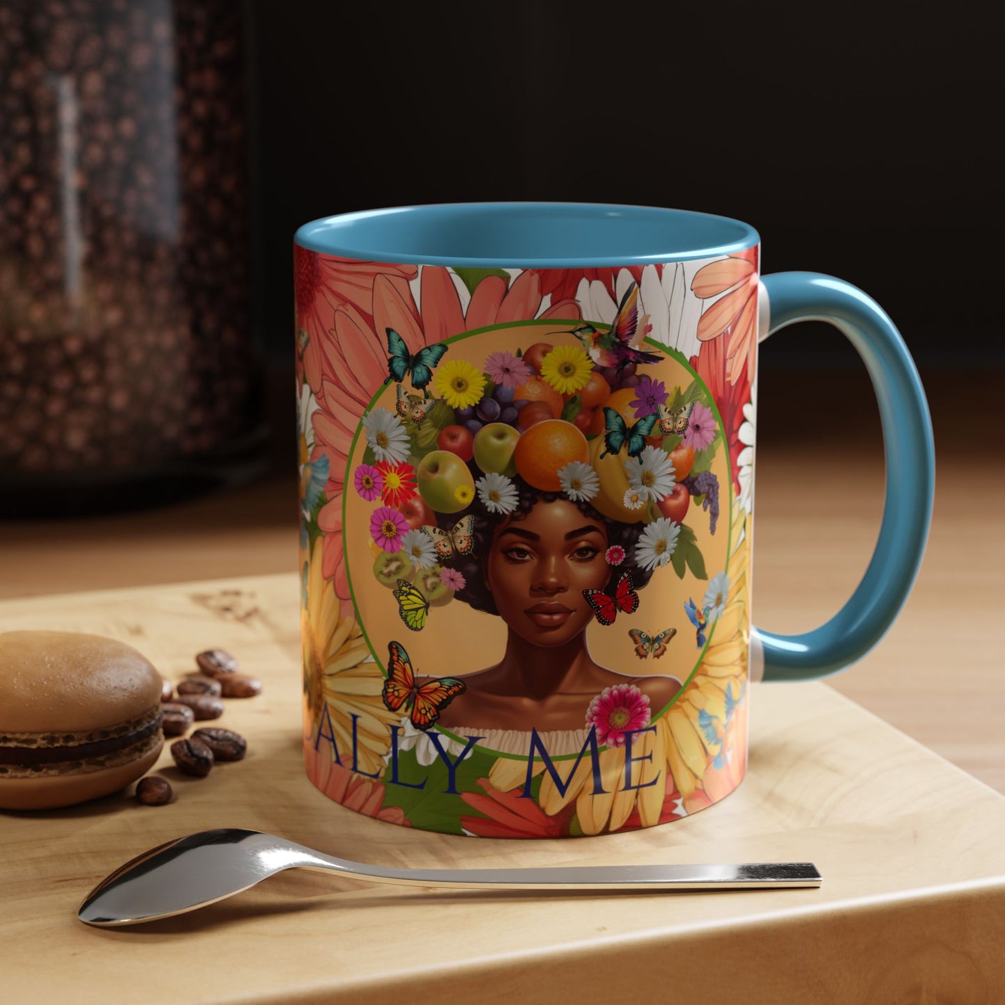 Organically Me Gerber Joy3 Plant Garden Vegan Ceramic Plant Mug with Woman (11oz) 8 Color Combos