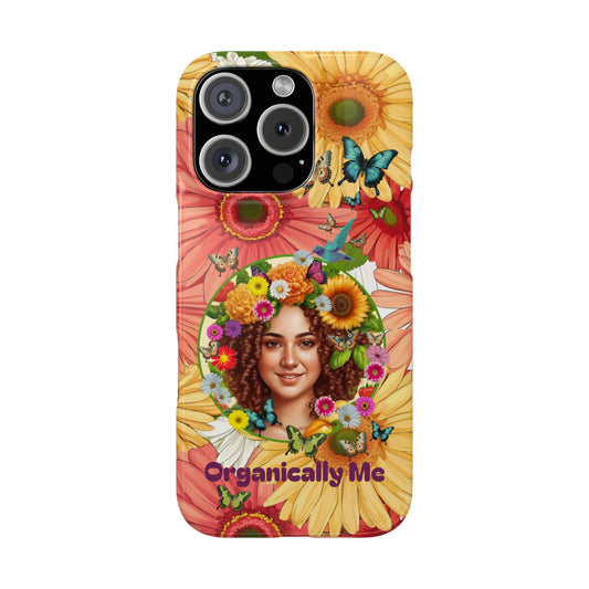 100% Organic Daisy Joy2 Plant Garden Snap Phone Case with Woman, for iPhone and Android
