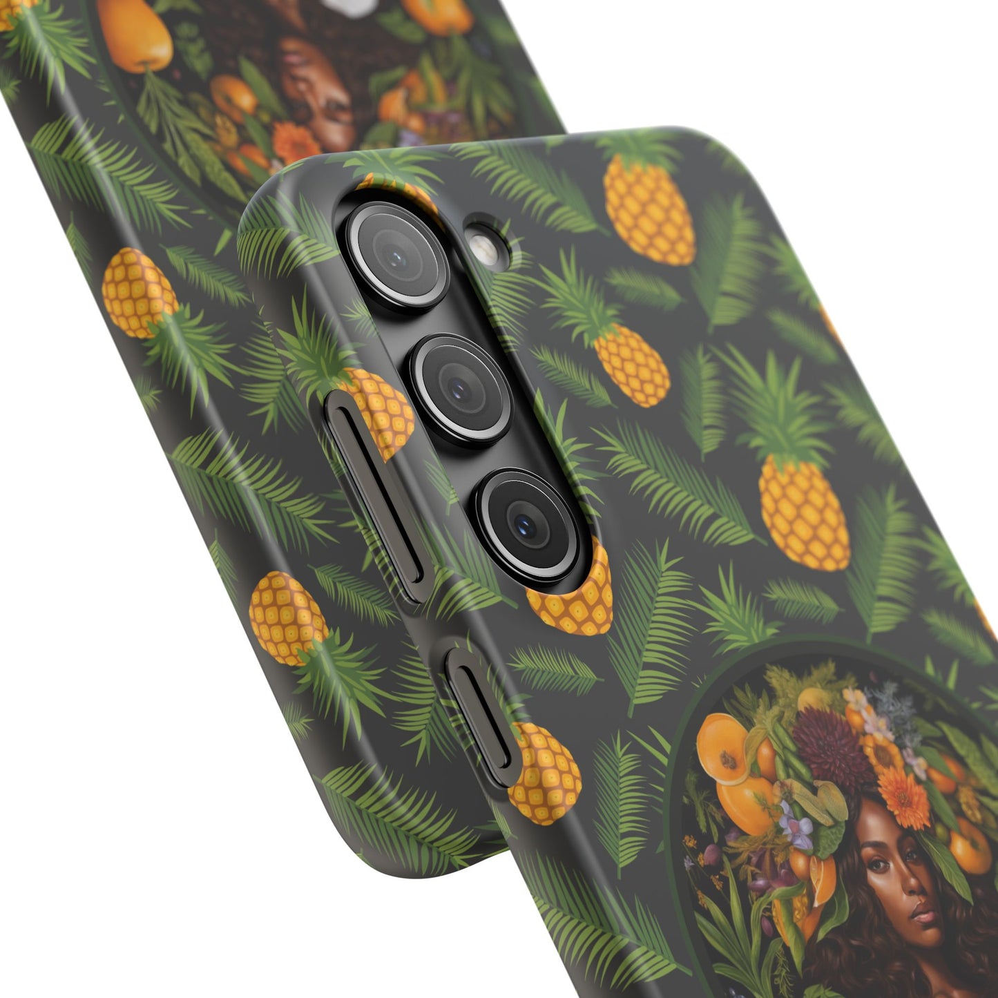 Organically Me A Pineapple Plant Garden Snap Case with Black Woman