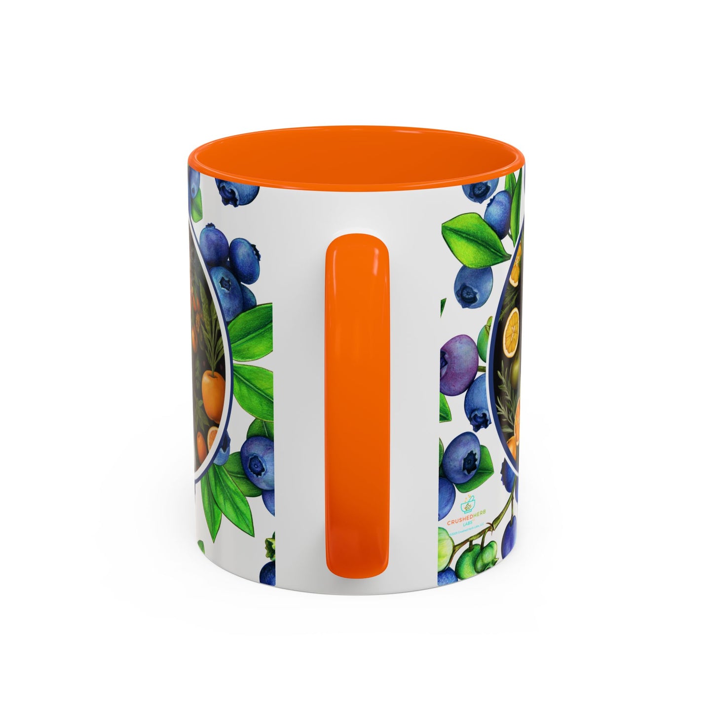 Organically Me Blueberry Plant Garden Vegan Ceramic Plant Mug with Black woman (11oz) 8 Color Combos