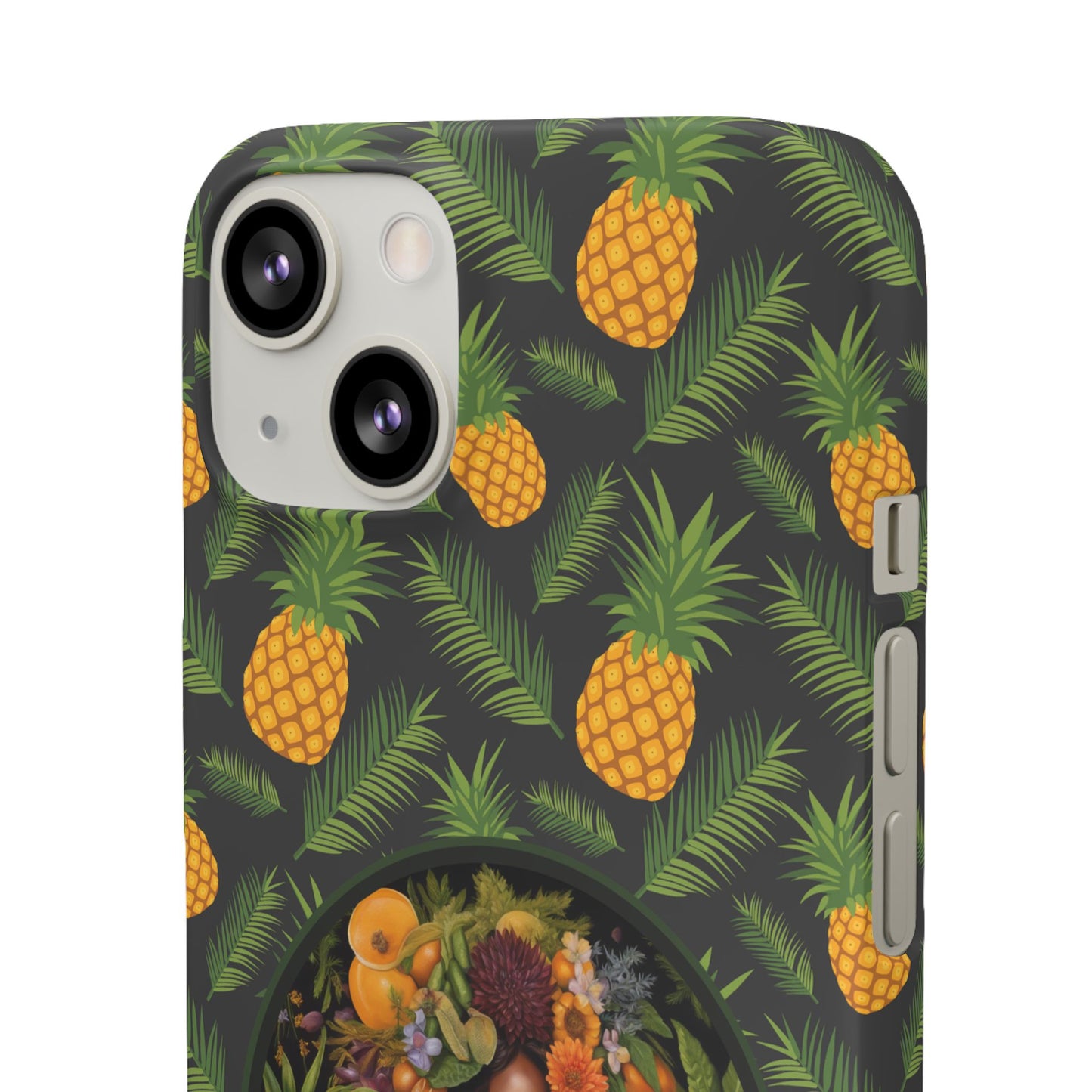 Organically Me A Pineapple Plant Garden Snap Case with Black Woman