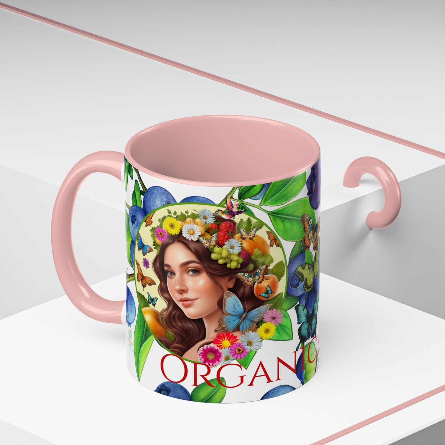 Organically Me Blueberry Bella Plant2 Garden Vegan Ceramic Plant Mug with (11oz) 8 Color Combos