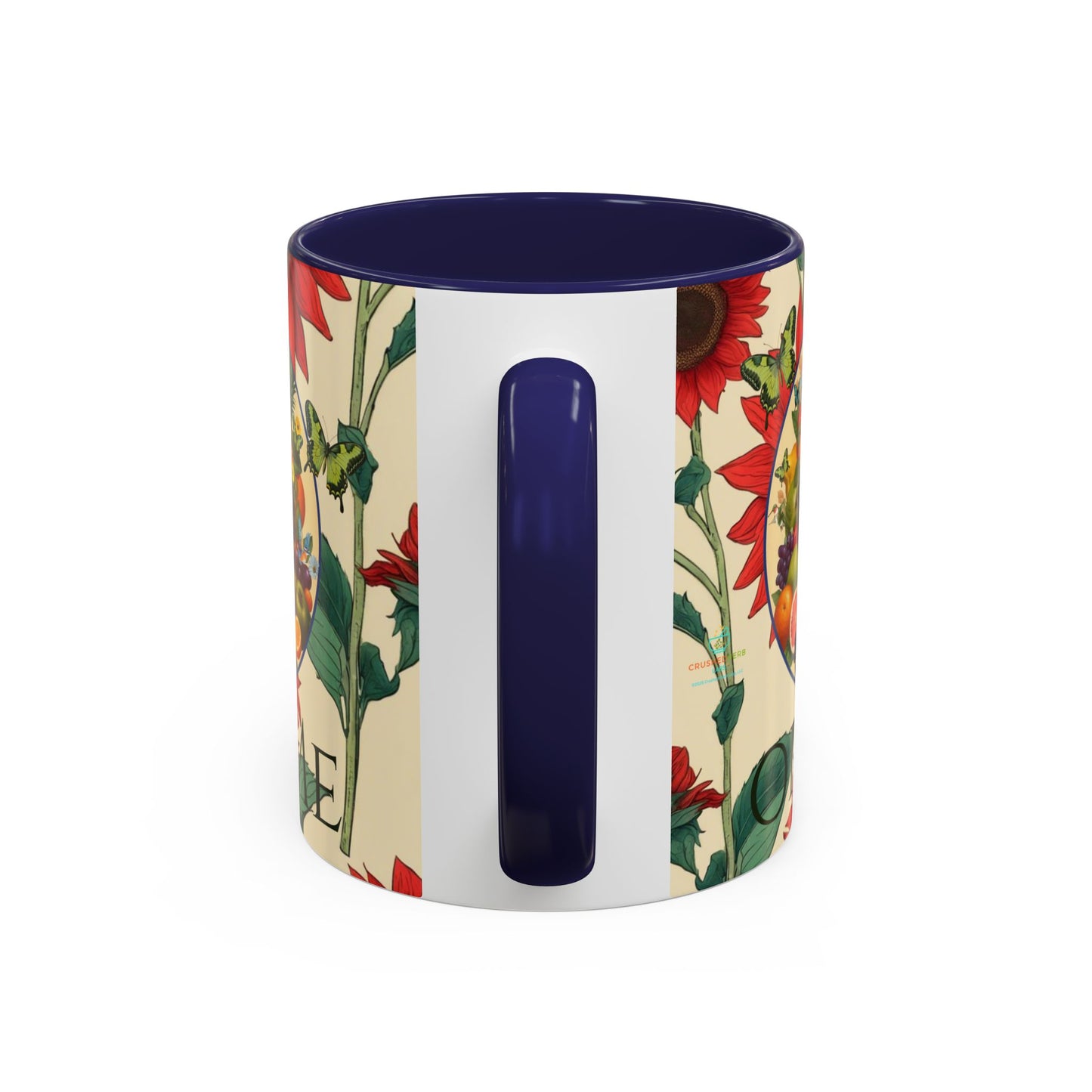 Organically Me Sunflower Red Plant Garden Vegan Ceramic Plant Mug with Black woman (11oz) 8 Color Combos
