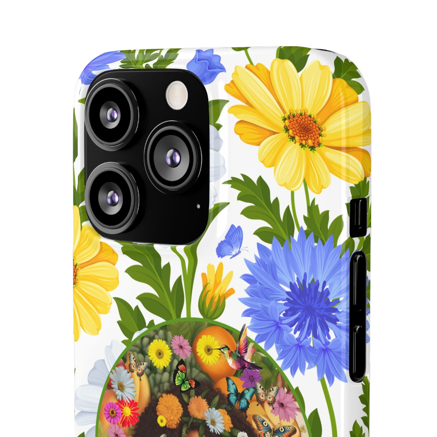 100% Organic Purple Plant Garden Snap Phone Case with Black Woman, for iPhone and Android