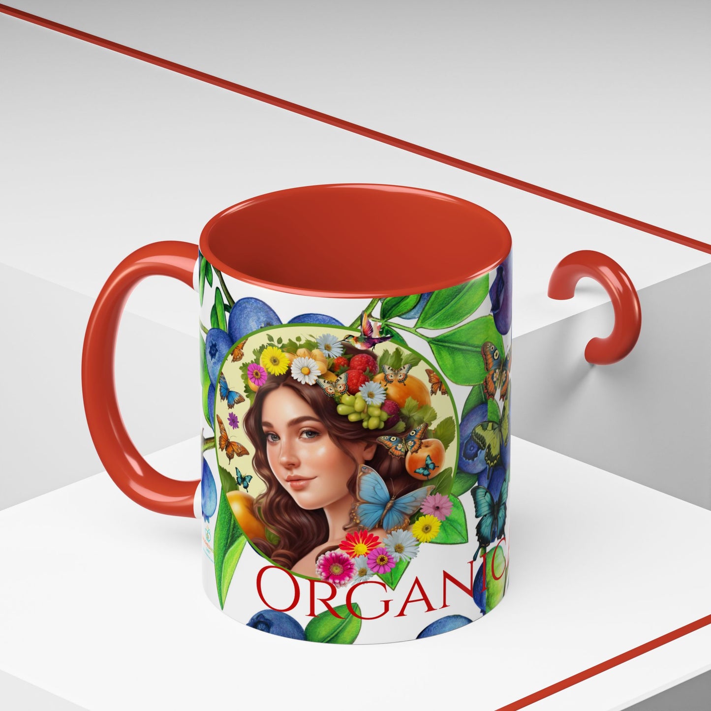 Organically Me Blueberry Bella Plant2 Garden Vegan Ceramic Plant Mug with (11oz) 8 Color Combos