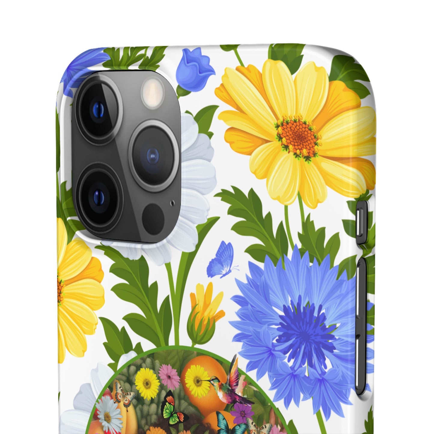 100% Organic Purple Plant Garden Snap Phone Case with Black Woman, for iPhone and Android