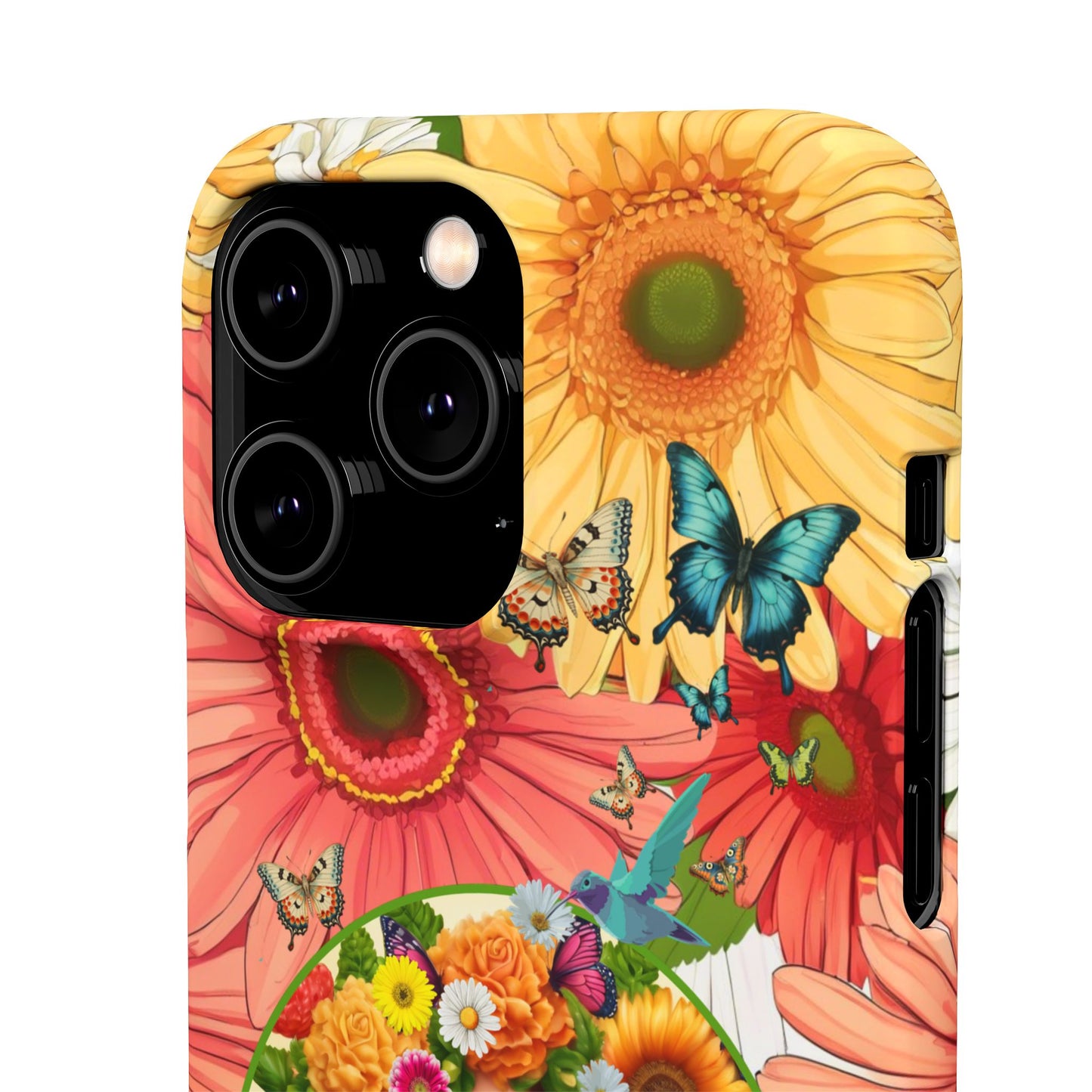 100% Organic Daisy Joy2 Plant Garden Snap Phone Case with Woman, for iPhone and Android