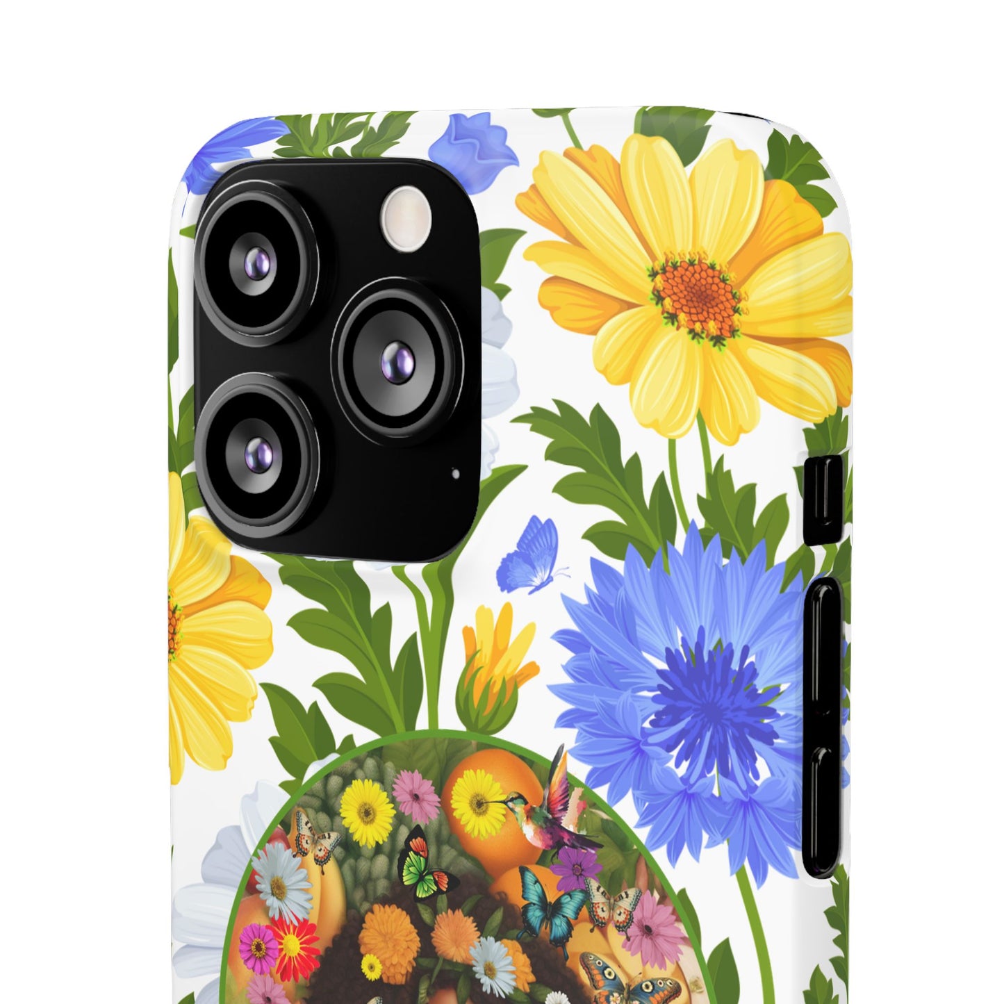 100% Organic Purple Plant Garden Snap Phone Case with Black Woman, for iPhone and Android