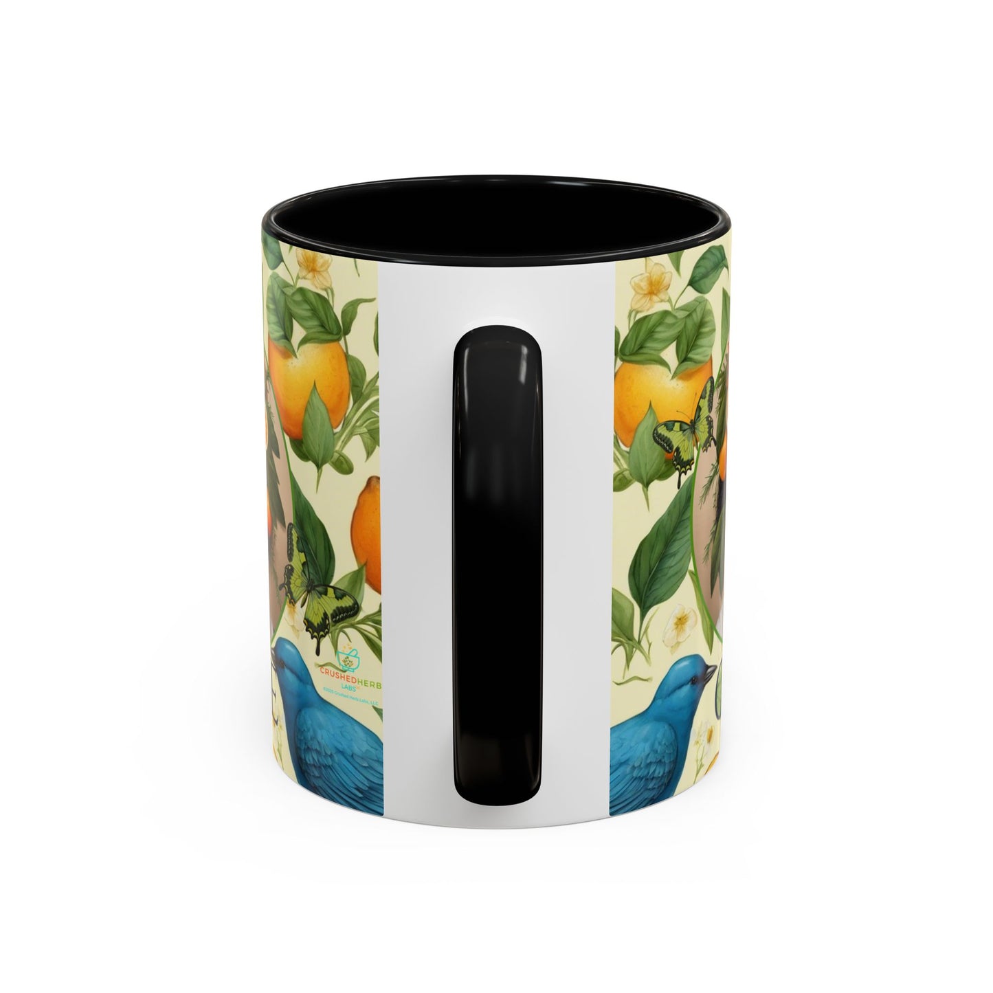 Organically Me A Lemon Bluebird Plant Garden Vegan Ceramic Plant Mug with Black woman (11oz) 8 Color Combos
