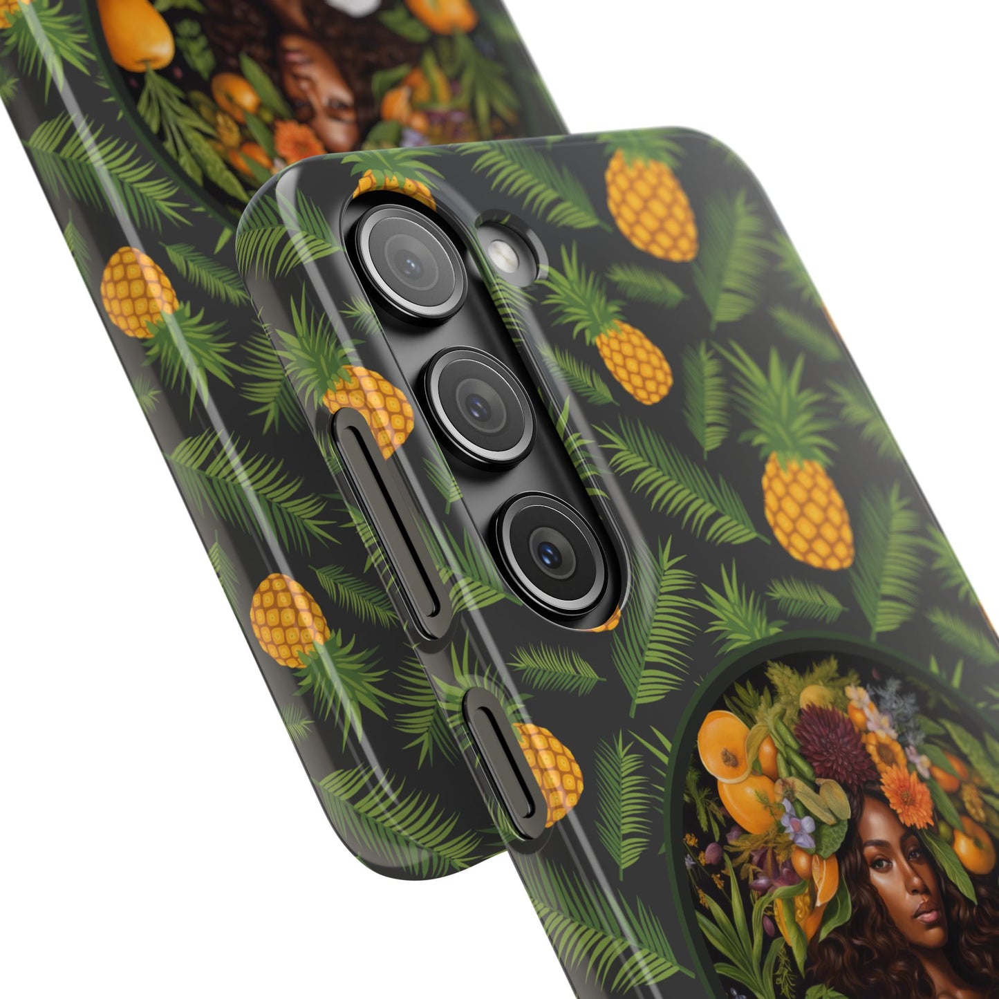 Organically Me A Pineapple Plant Garden Snap Case with Black Woman