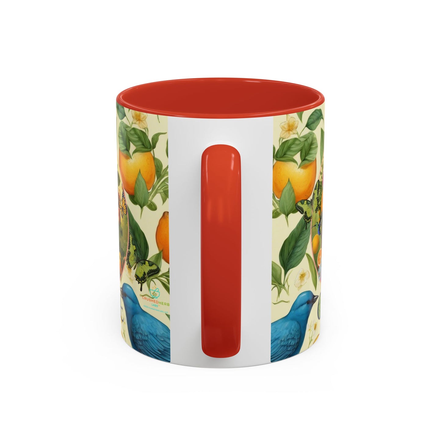 Organically Me A Lemon Bluebird Leda Plant Garden Vegan Ceramic Plant Mug with Black woman (11oz) 8 Color Combos