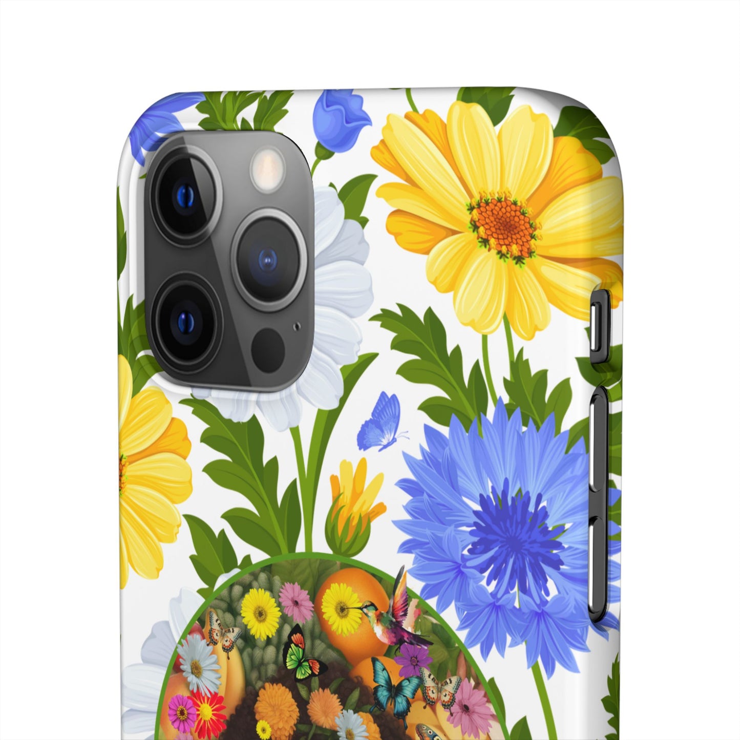 100% Organic Purple Plant Garden Snap Phone Case with Black Woman, for iPhone and Android