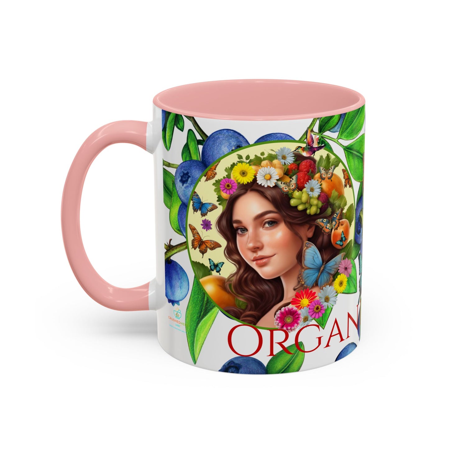 Organically Me Blueberry Bella Plant2 Garden Vegan Ceramic Plant Mug with (11oz) 8 Color Combos