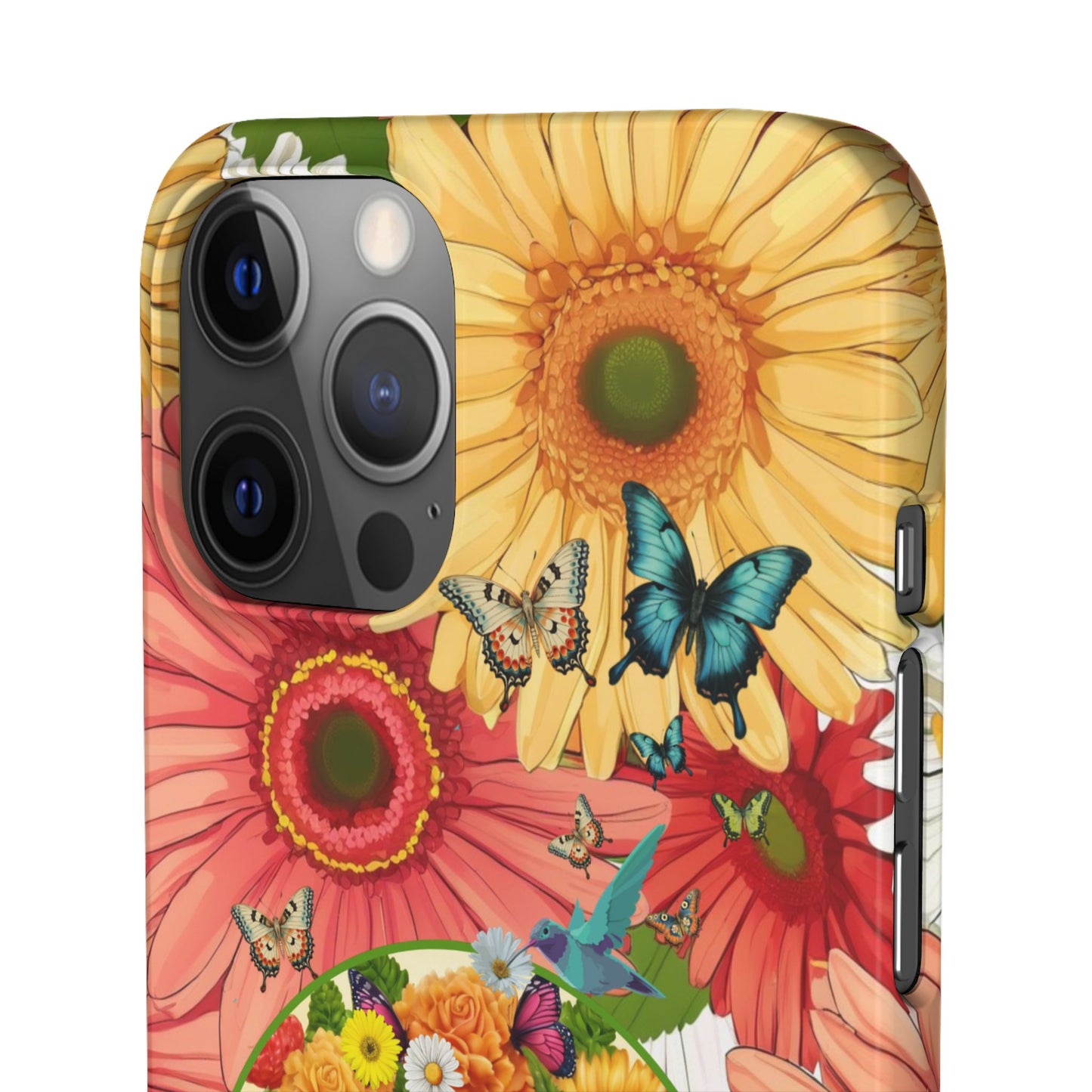 100% Organic Daisy Joy2 Plant Garden Snap Phone Case with Woman, for iPhone and Android