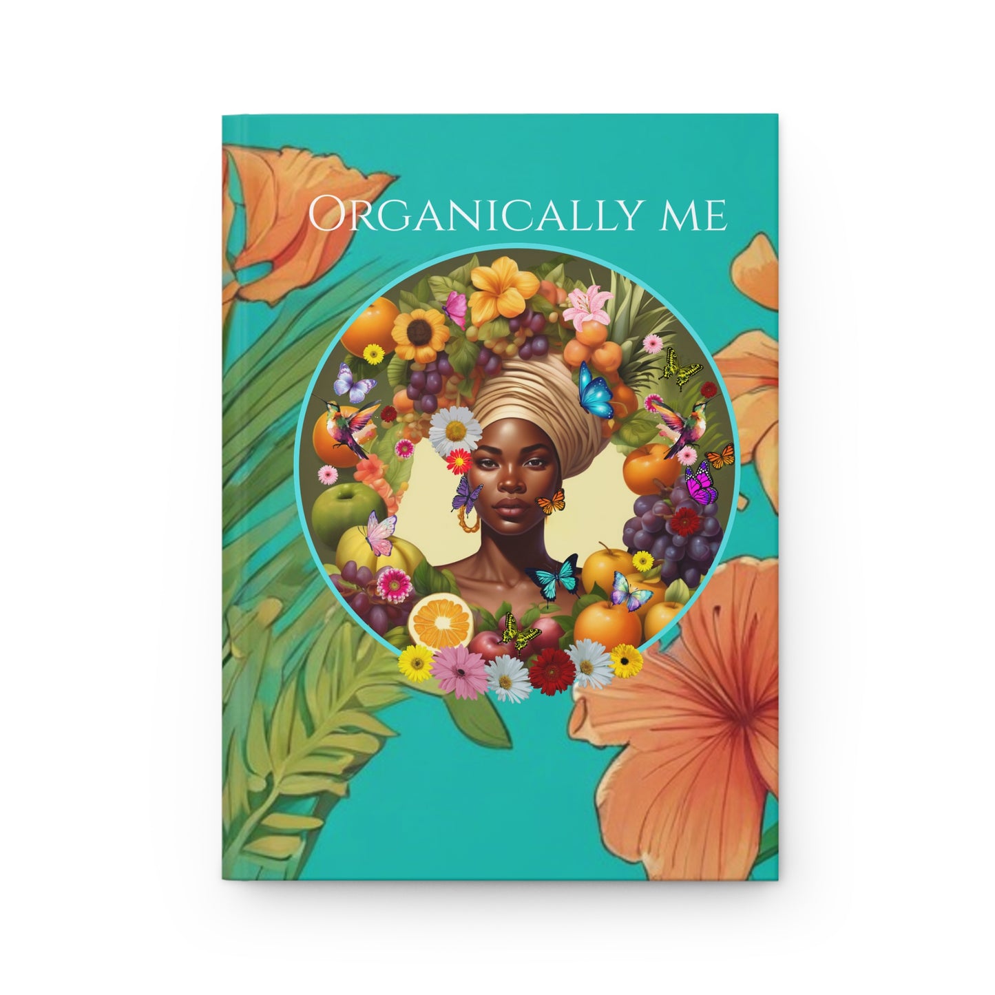 Organically Me A Caribbean Regina Hibiscus Plant, Garden & Vegan Hardcover PERSONALIZABLE Journal, Matte 150 pages