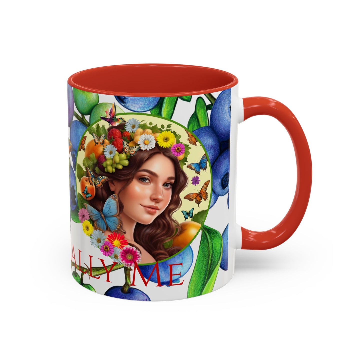 Organically Me Blueberry Bella Plant2 Garden Vegan Ceramic Plant Mug with (11oz) 8 Color Combos