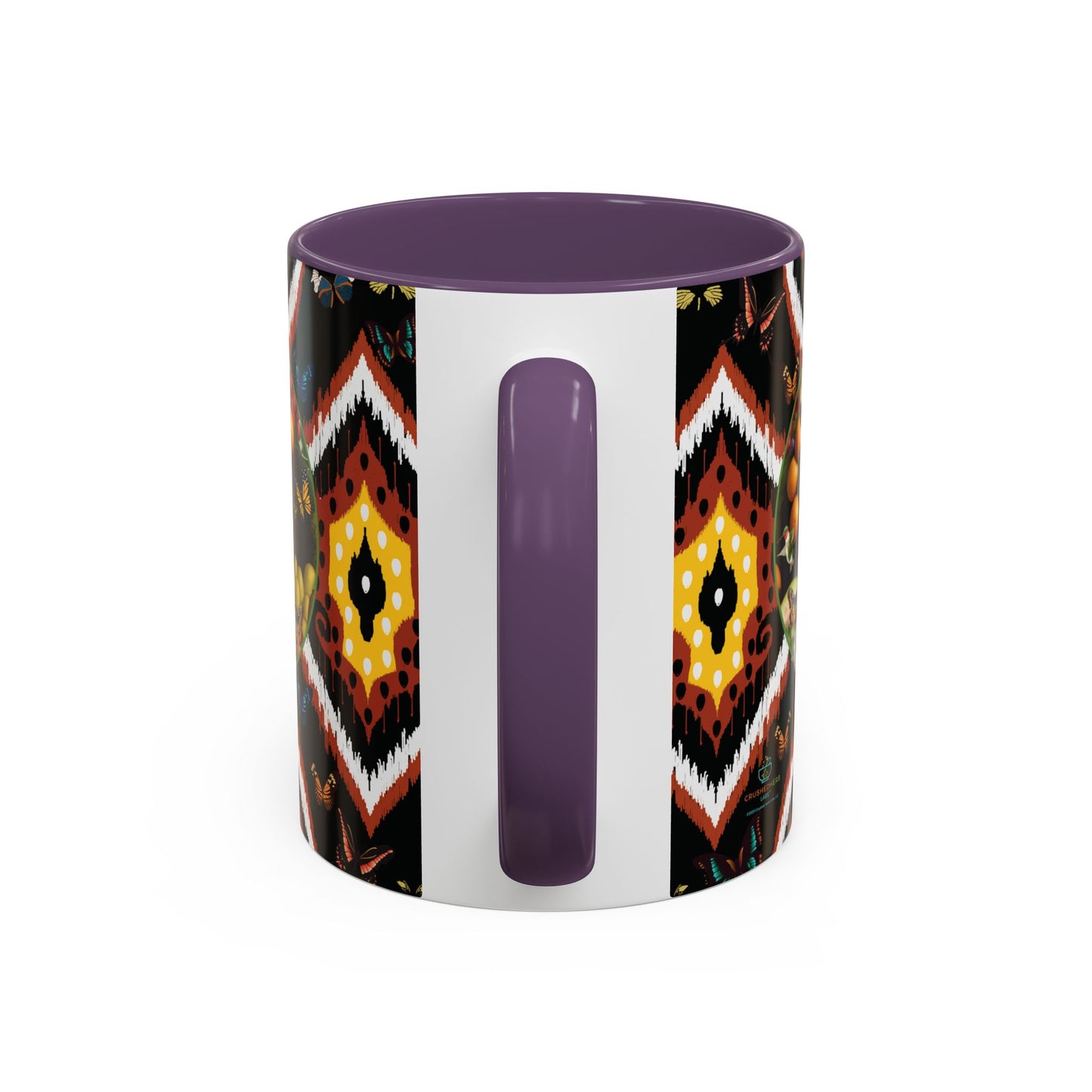 Organically Me A.1 Tribal Butterfly Plant Garden Vegan Ceramic Plant Mug with Black woman (11oz) 8 Color Combos