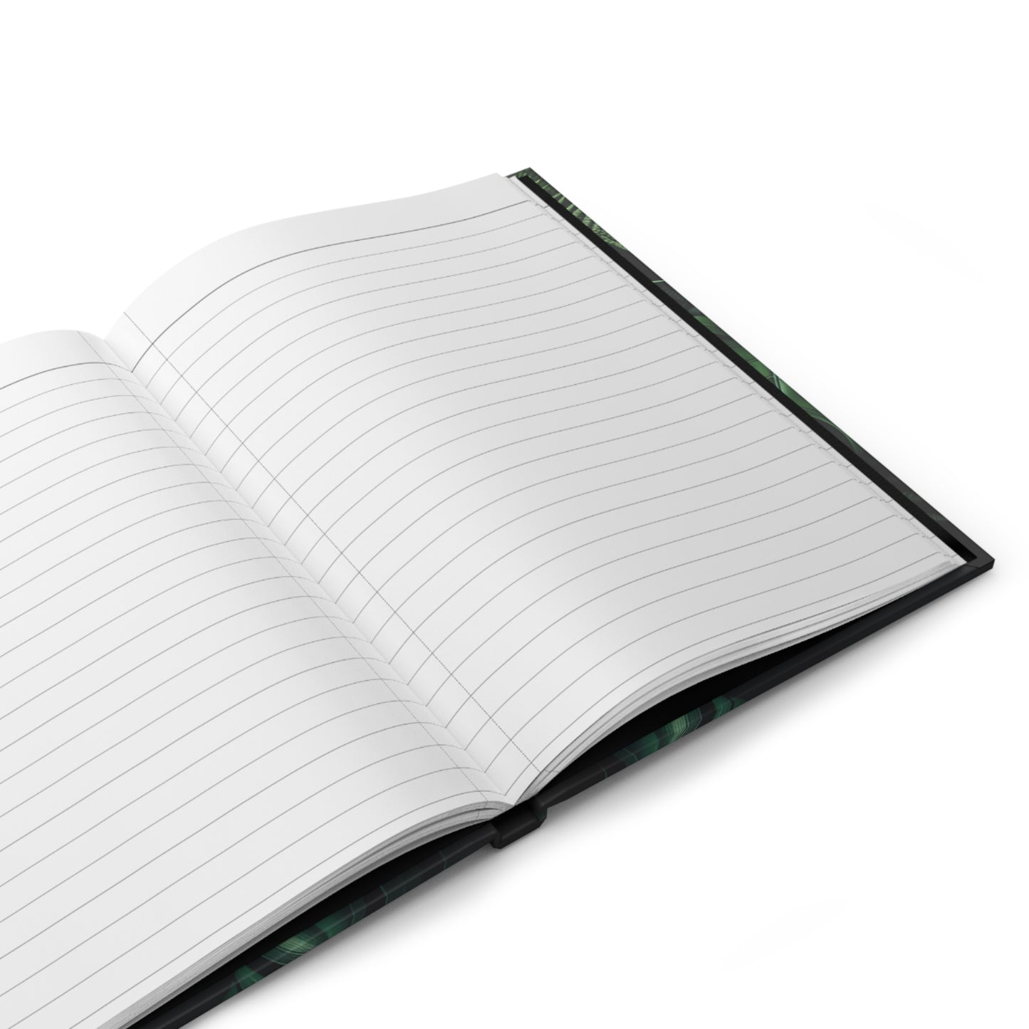 100% Organic A Fern Monstera Plant Garden & Vegan Hardcover Journal, Matte 150 pages, Black women