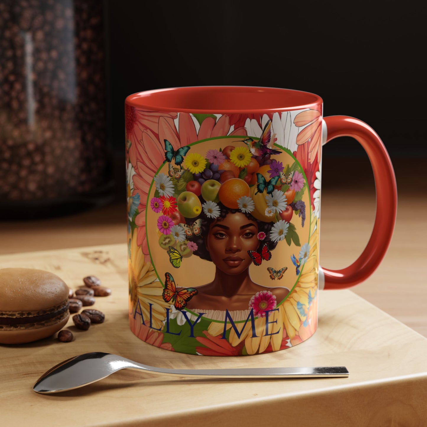 Organically Me Gerber Joy3 Plant Garden Vegan Ceramic Plant Mug with Woman (11oz) 8 Color Combos
