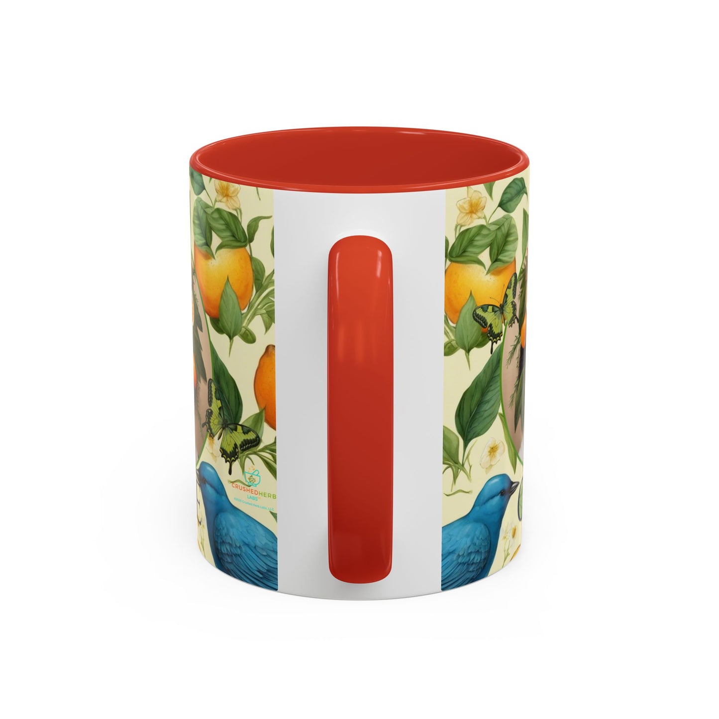 Organically Me A Lemon Bluebird Plant Garden Vegan Ceramic Plant Mug with Black woman (11oz) 8 Color Combos