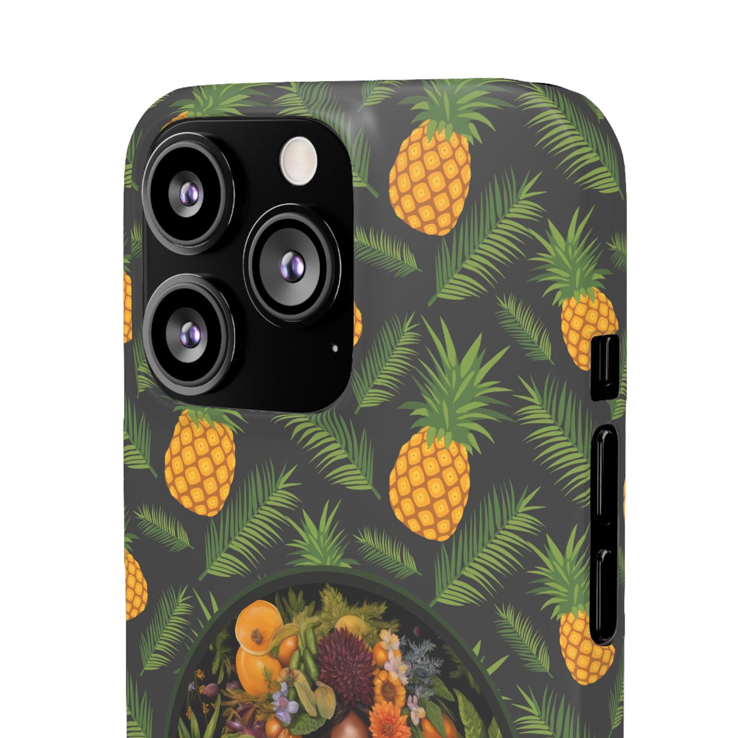 Organically Me A Pineapple Plant Garden Snap Case with Black Woman