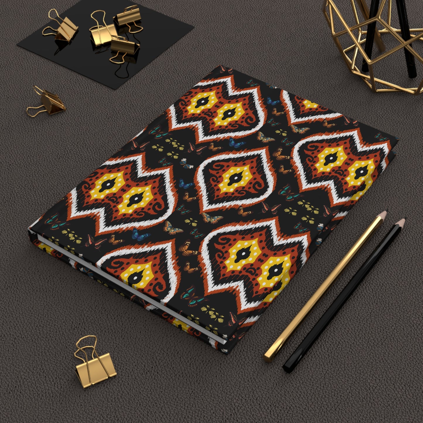 Organically Me A Tribal Butterfly3 Plant Garden & Vegan Hardcover Journal, Matte 150 pages, May be PERSONALIZED