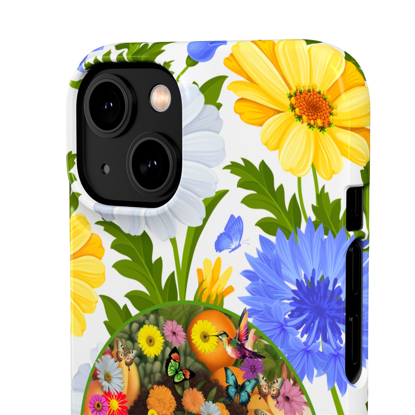 100% Organic Purple Plant Garden Snap Phone Case with Black Woman, for iPhone and Android